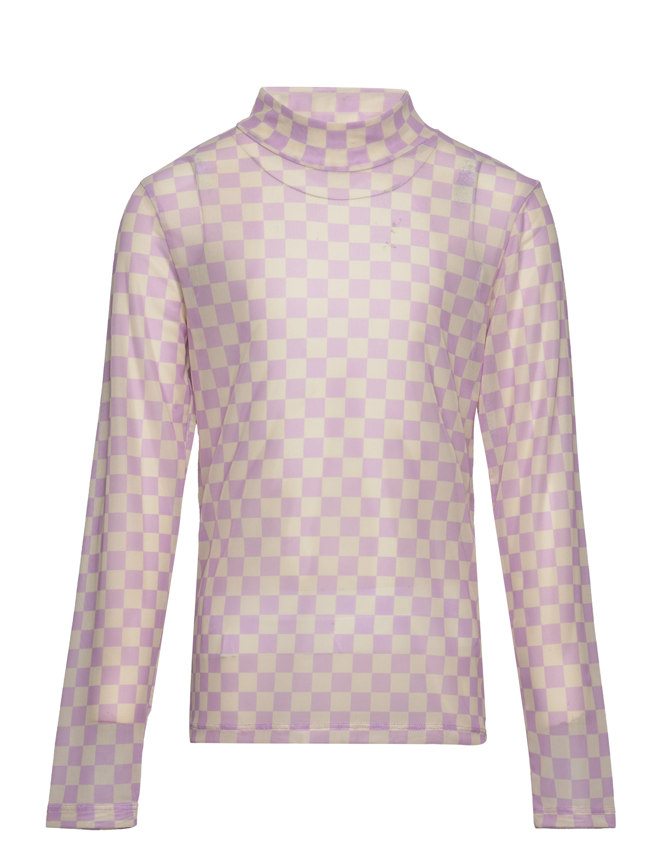 LMTD - NLFMICHESS TURTLENECK MESH TOP - orchid bouquet - 0