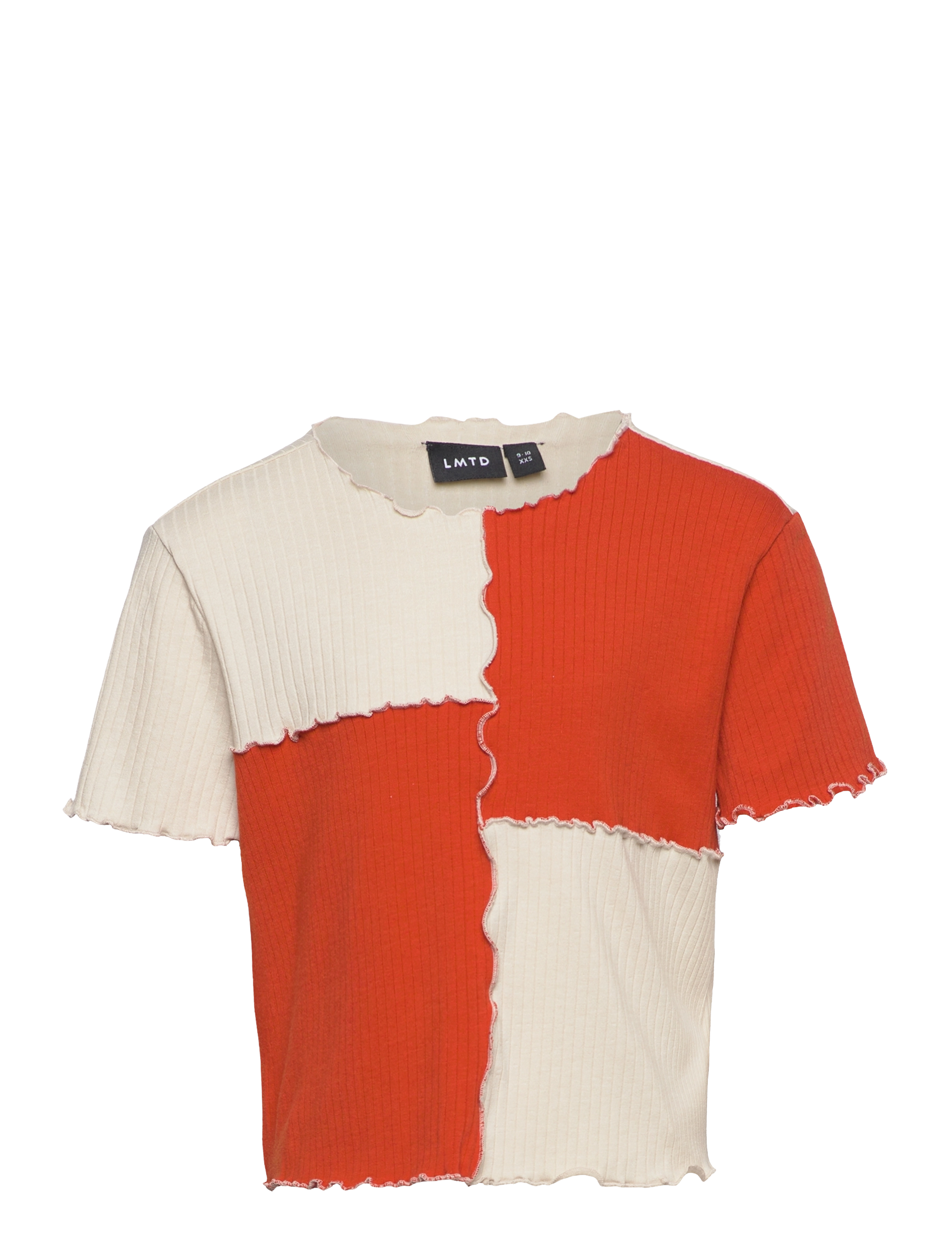 NLFNUNNEMIX SS CROP R TOP - FLAME SCARLET