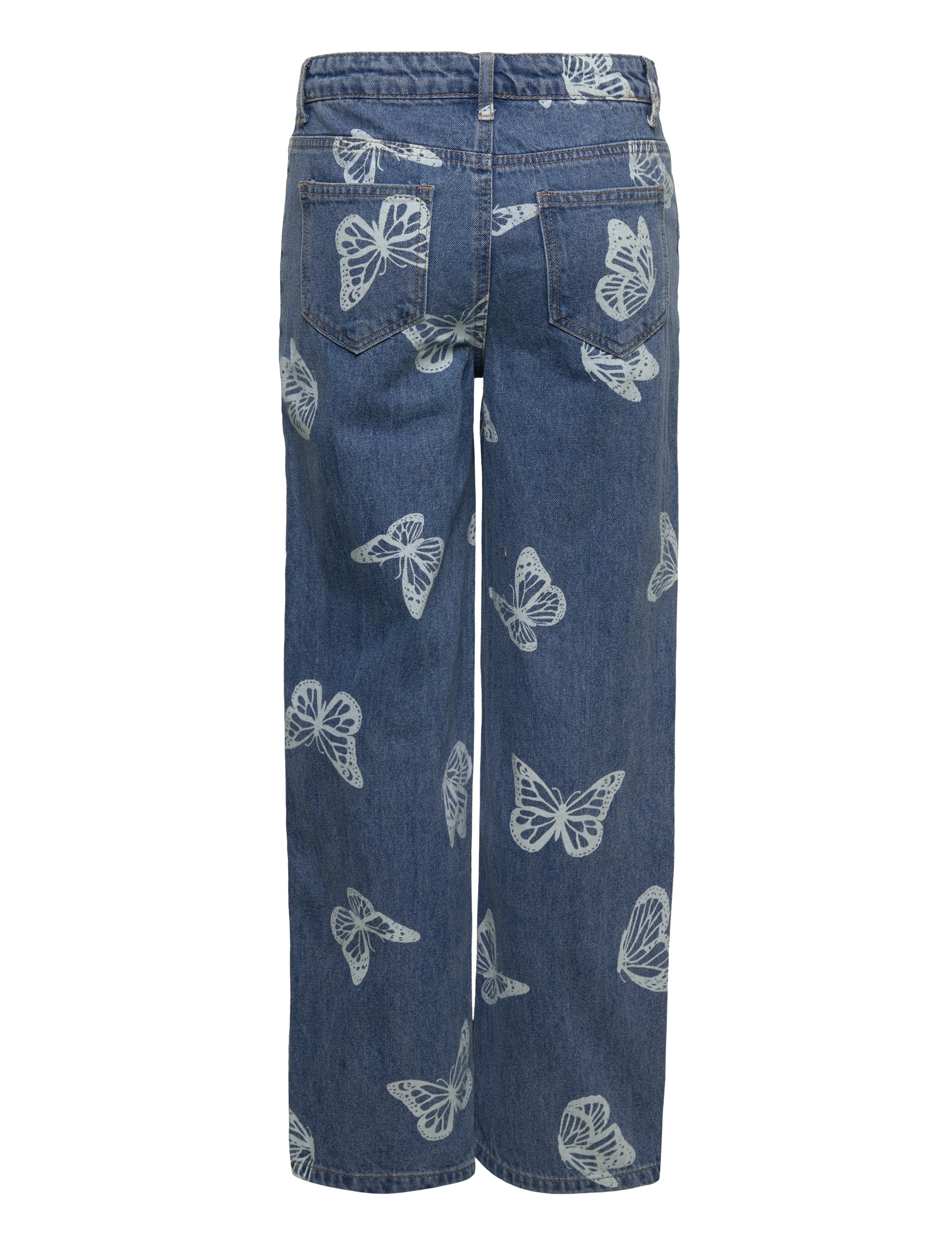 LMTD - NLFBUTIZZA DNM HW STRAIGHT  PANT - medium blue denim - 1