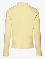LMTD - NLFDIDA LS SHORT HALF ZIP TOP - langermede t-skjorter - pastel yellow - 1