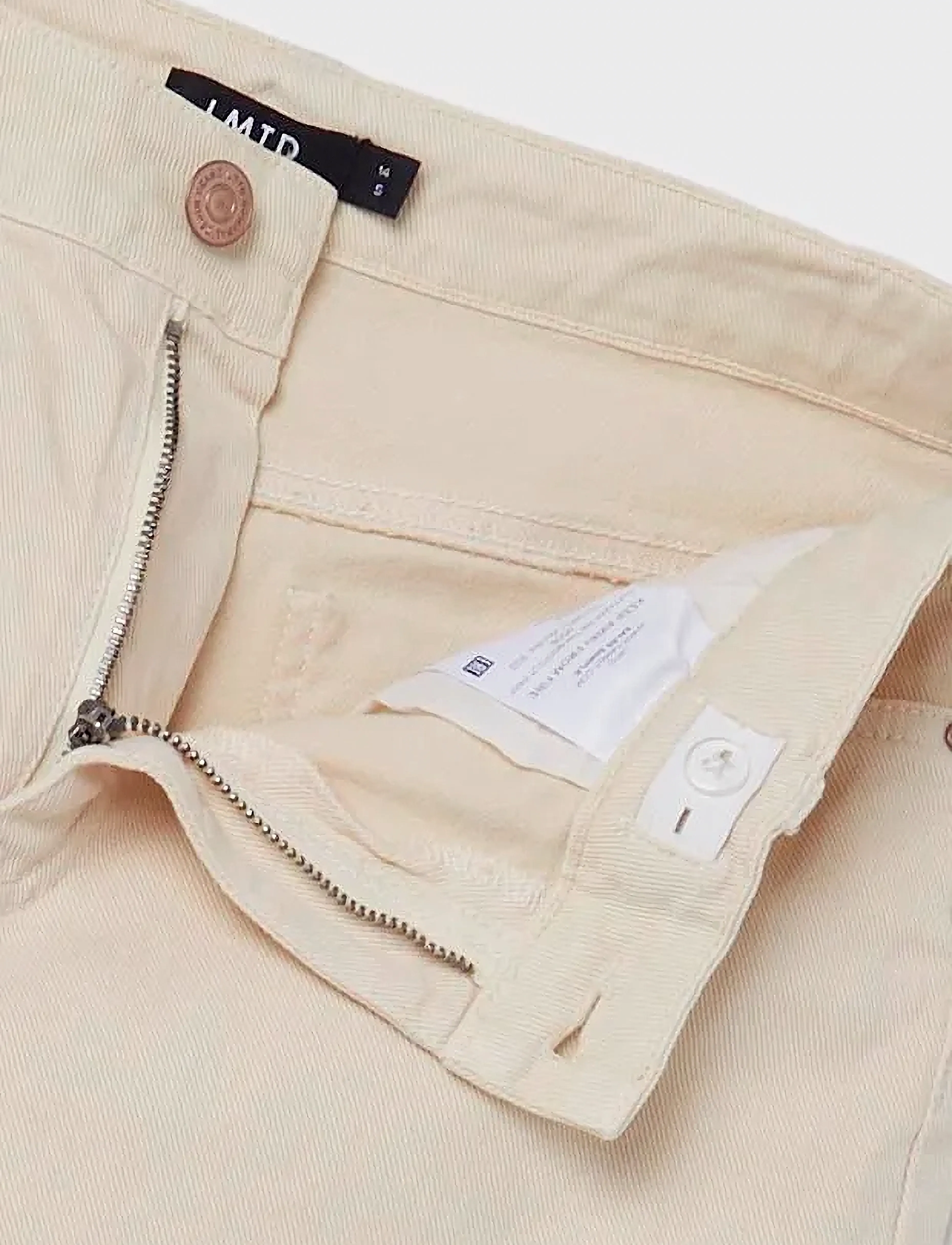 LMTD - NLFTAZZA TWI HW BOOTCUT PANT NOOS - bootcut džinsi - oatmeal - 3