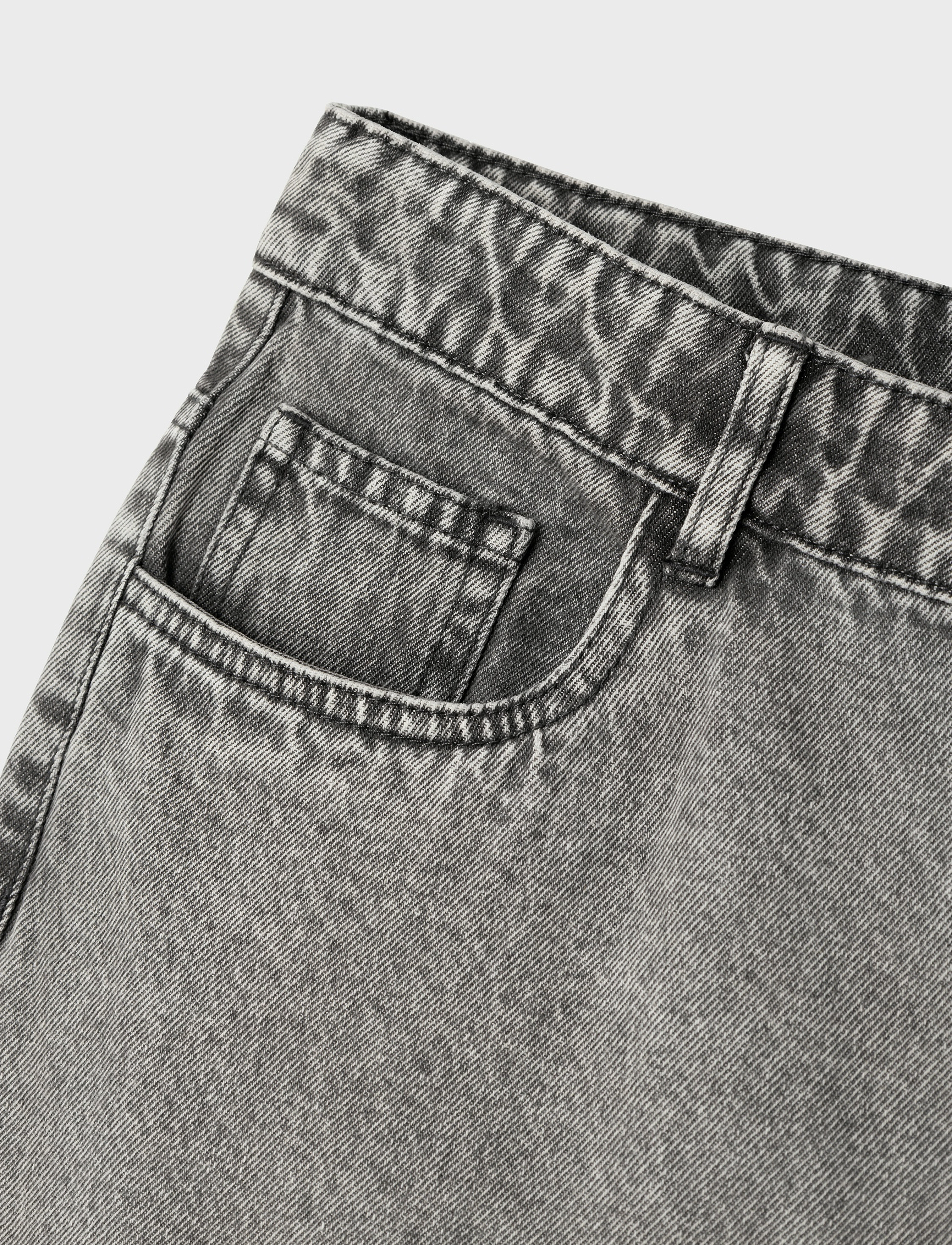 LMTD - NLMTONEIZZA DNM DAD STRAIGHT PANT NOOS - light grey denim - 4