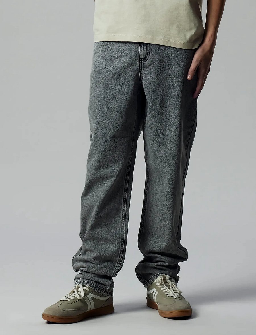 LMTD - NLMTONEIZZA DNM DAD STRAIGHT PANT NOOS - light grey denim - 5