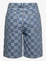 LMTD - NLMCHECKIZZA DNM DAD SHORTS - jeansshorts - medium blue denim - 1