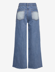 LMTD - NLFIZZAMIDBLOCK DNM HW WIDE PANT - brede jeans - light blue denim - 1