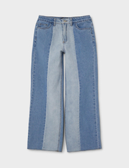 LMTD - NLFIZZAMIDBLOCK DNM HW WIDE PANT - jeans met wijde pijpen - light blue denim - 3