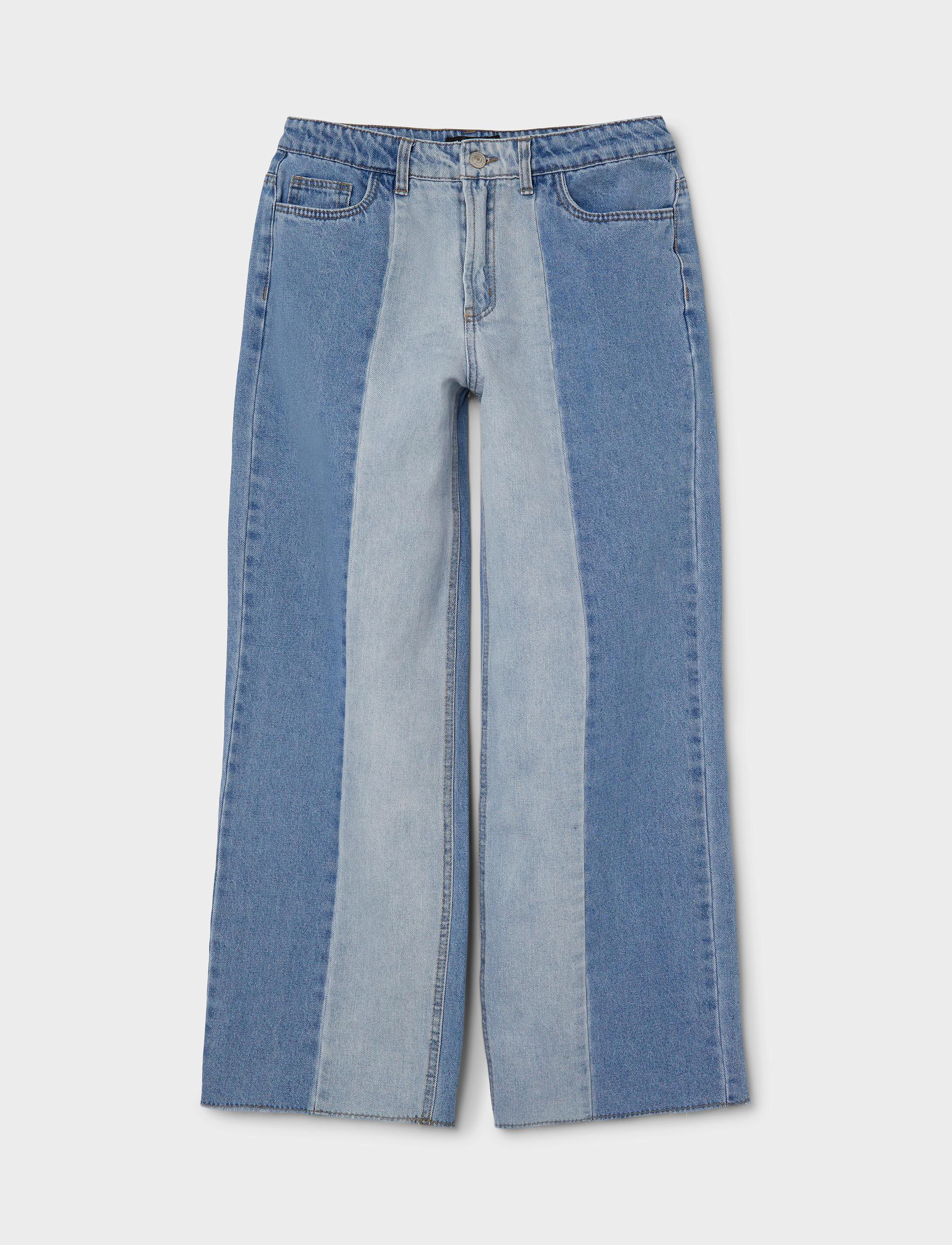LMTD - NLFIZZAMIDBLOCK DNM HW WIDE PANT - light blue denim - 3