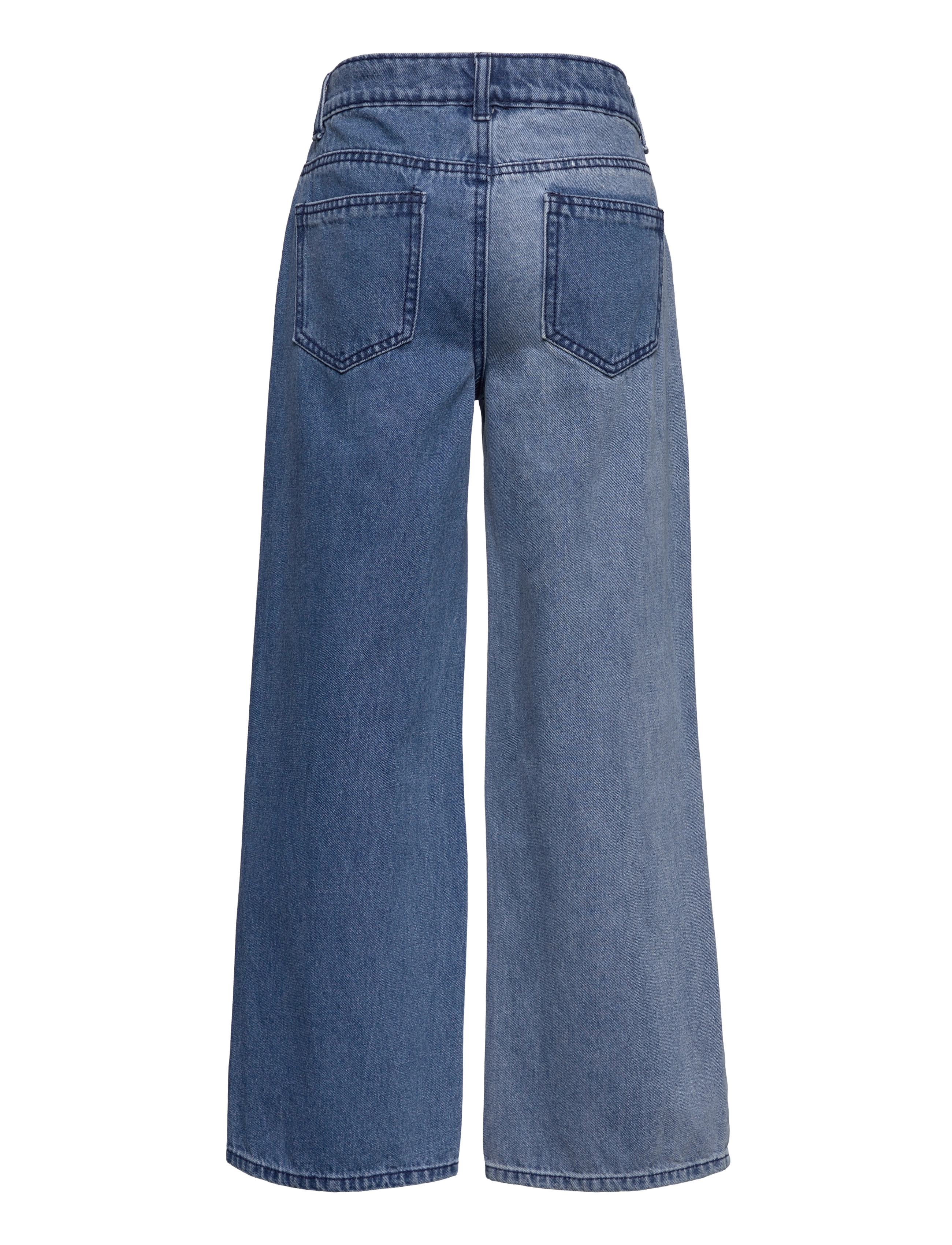 LMTD - NLFIZZABLOCK L DNM HW WIDE PANT - light blue denim - 1