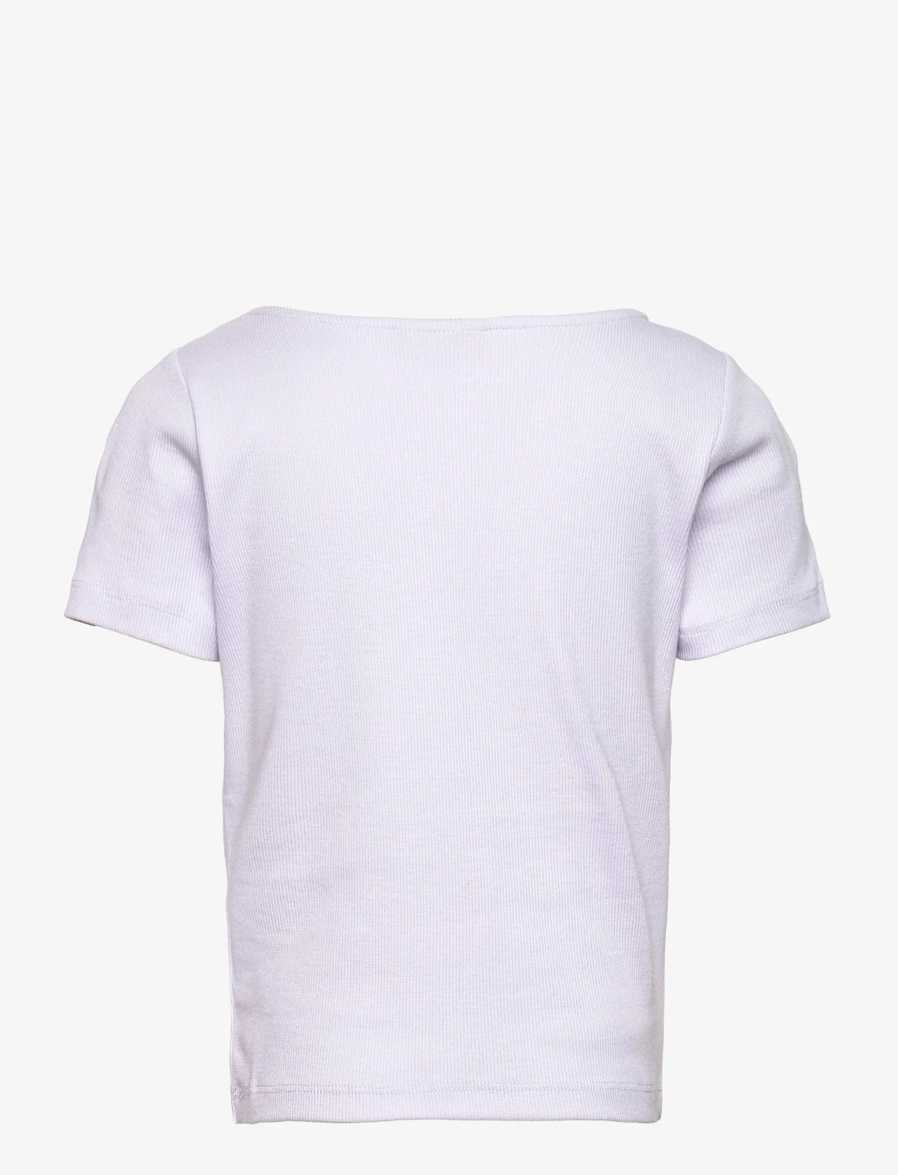 LMTD - NLFDIDA SS SQUARE NECK TOP - kortærmede t-shirts - purple heather - 1