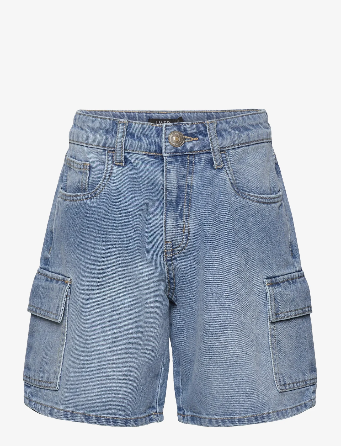 LMTD - NLMCARGIZZA DNM DAD SHORTS - denim shorts - light blue denim - 0