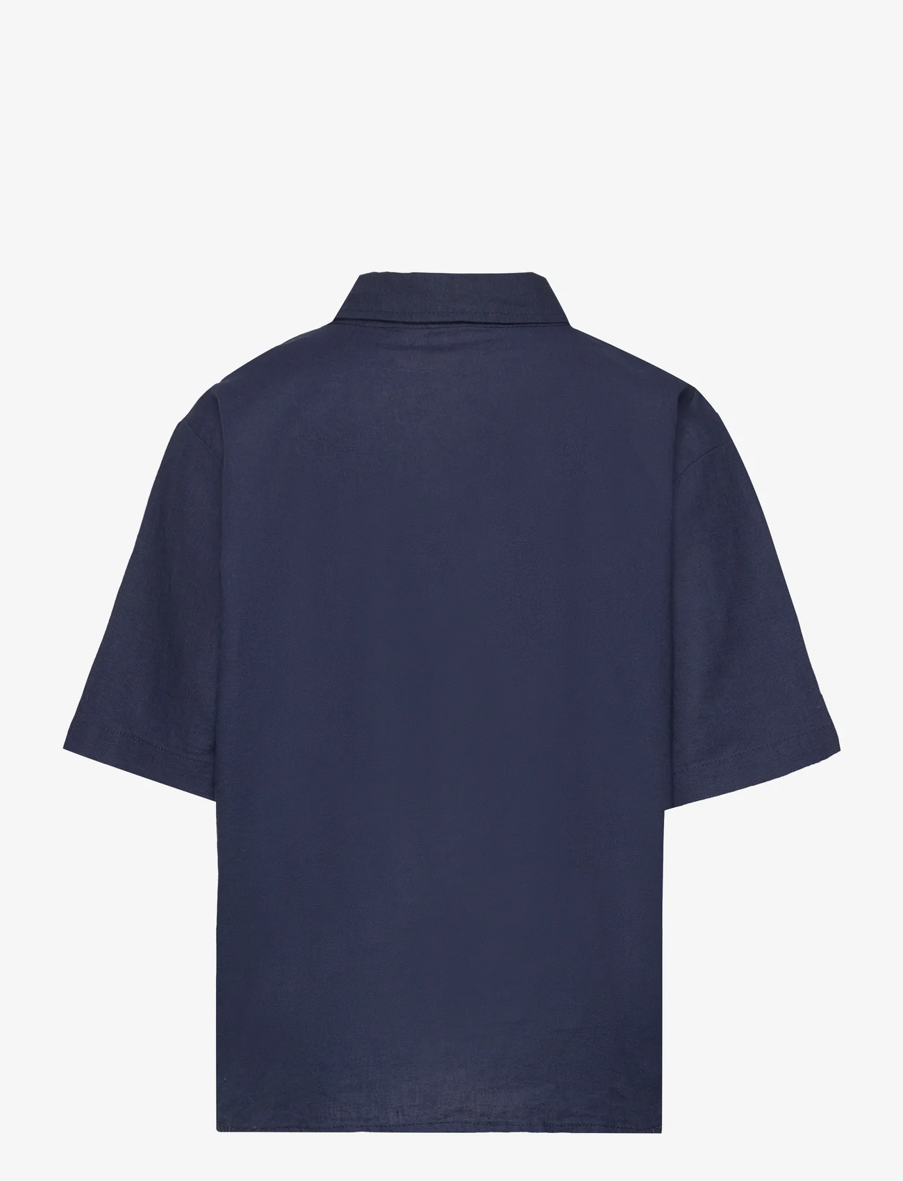 LMTD - NLNHILL SS SHIRT - short-sleeved shirts - navy blazer - 1