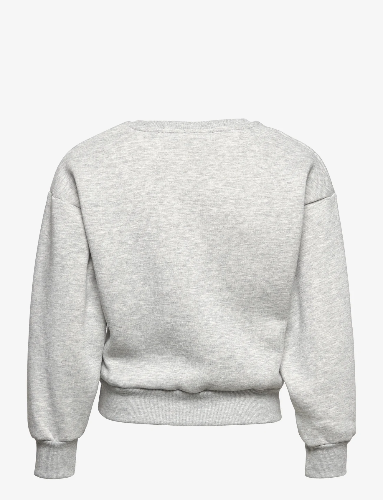 LMTD - NLFSPORTS LS SHORT SWEAT - sportiska stila džemperi - grey melange - 1
