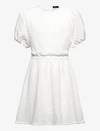 NLFHAISY SS DRESS - WHITE ALYSSUM