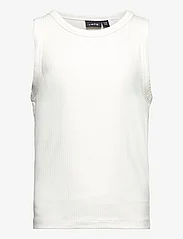 LMTD - NLFNALY TANK SHORT TOP - mouwloze t-shirts - white alyssum - 0