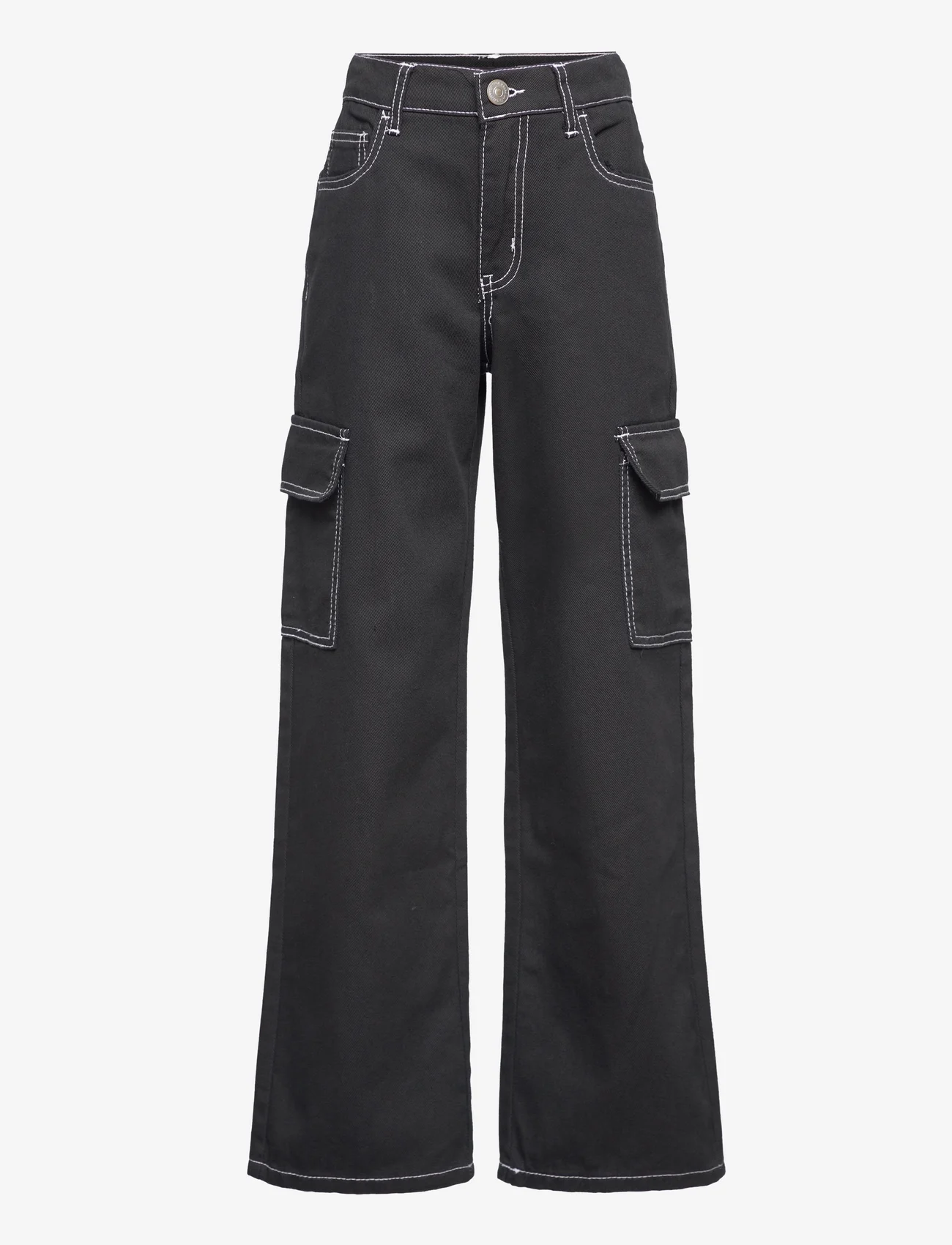 LMTD - NLNUTIZZA CARGO PANT - brede jeans - black - 0