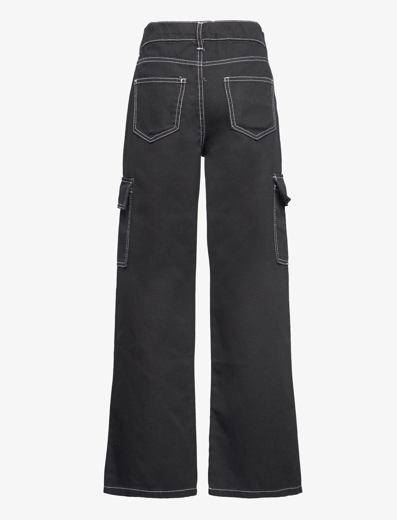 LMTD - NLNUTIZZA CARGO PANT - brede jeans - black - 1