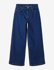 LMTD - NLFTECES DNM HW EXTRA WIDE PANT - hosen mit weitem bein - dark blue denim - 0