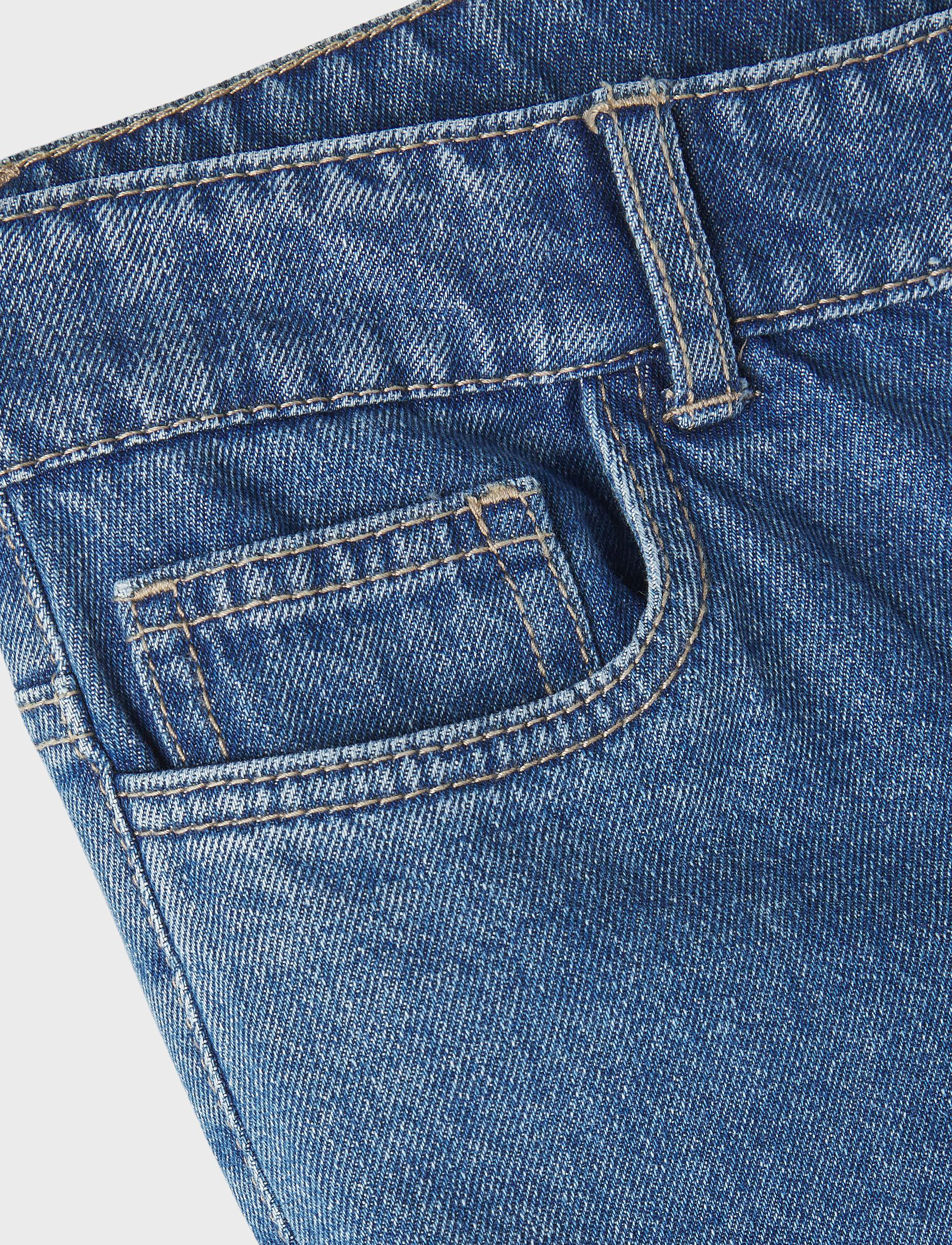 LMTD - NLFTOIZZA DNM LW WIDE PANT NOOS - medium blue denim - 4