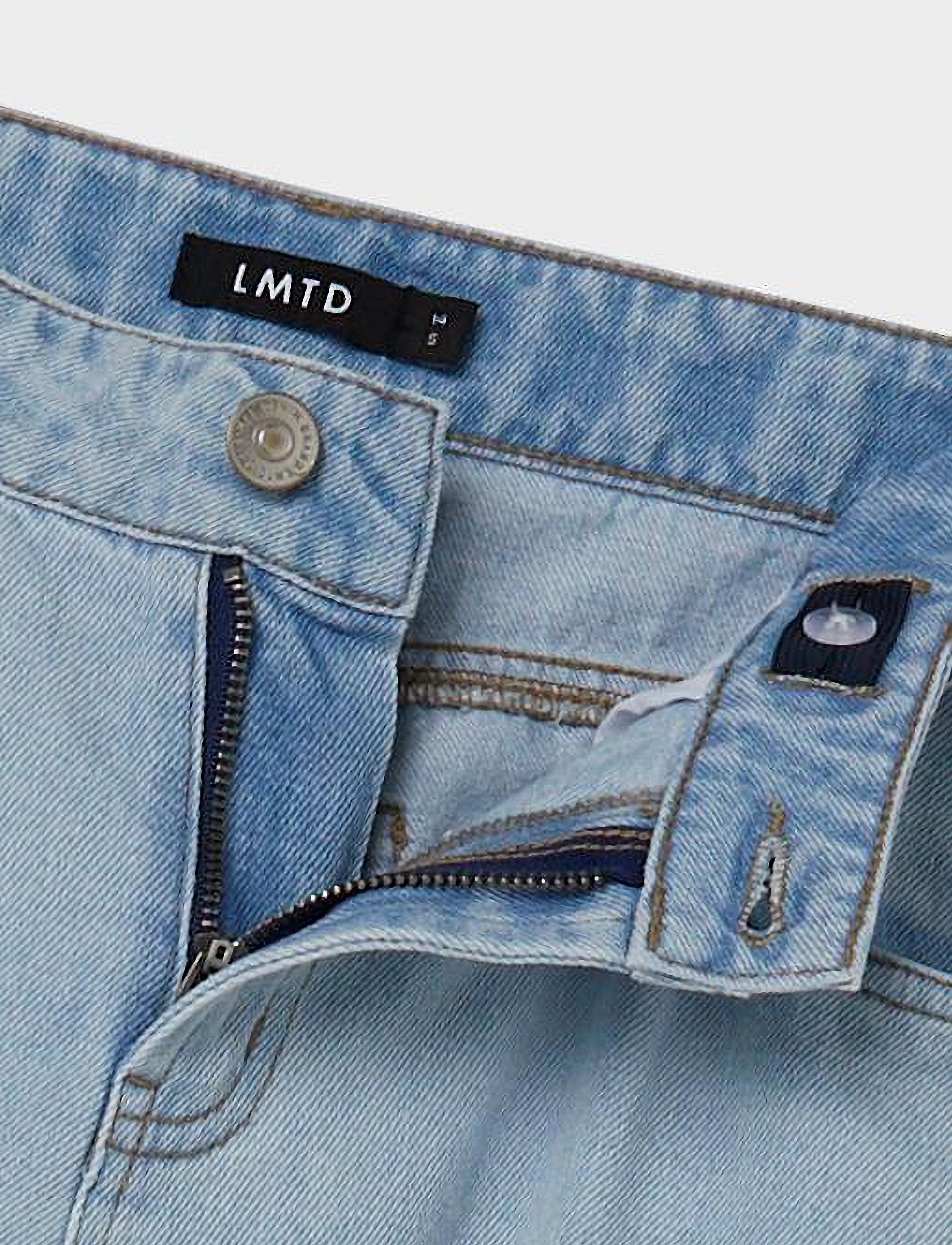 LMTD - NLFTARTIZZA DNM LW WIDE CARGO PANT NOOS - light blue denim - 4