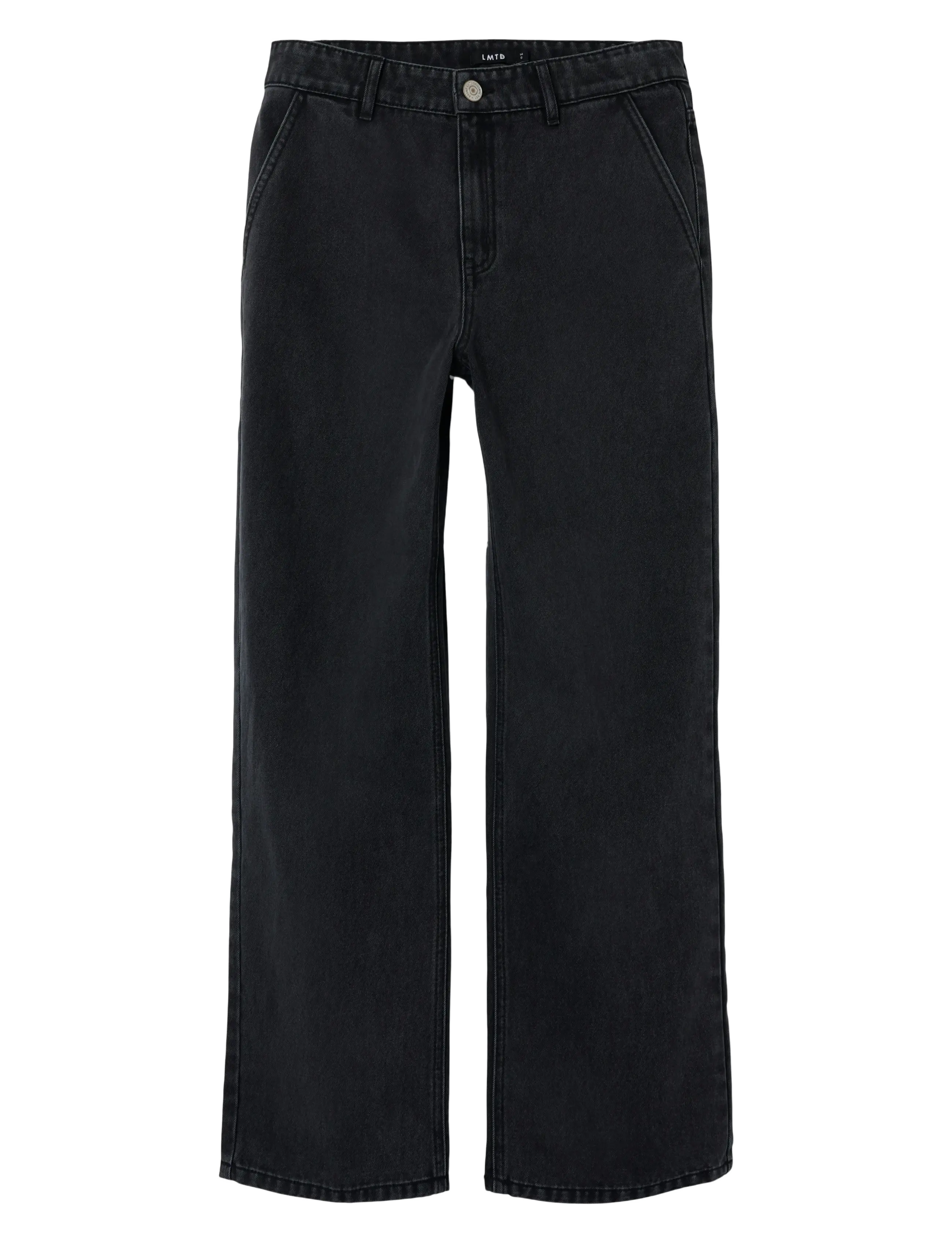 LMTD Nlmtoizza Dnm Loose Pant Noos, Børn, Løse Jeans, Sort, Str: 128