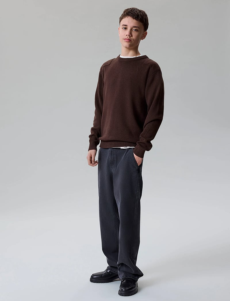 LMTD - NLMTOIZZA DNM LOOSE PANT NOOS - alt laienevad teksad - black denim - 0