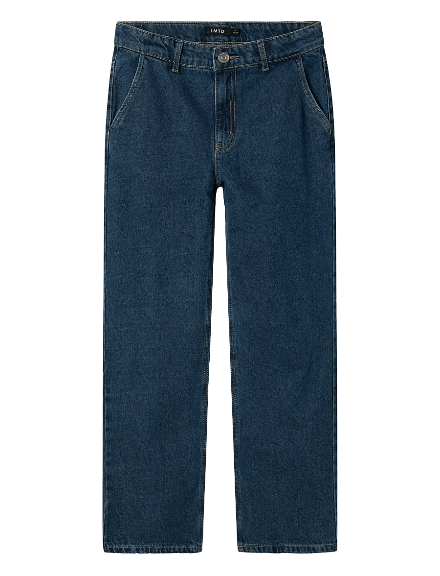 LMTD - NLMTOIZZA DNM LOOSE PANT NOOS - loose jeans - dark blue denim - 0