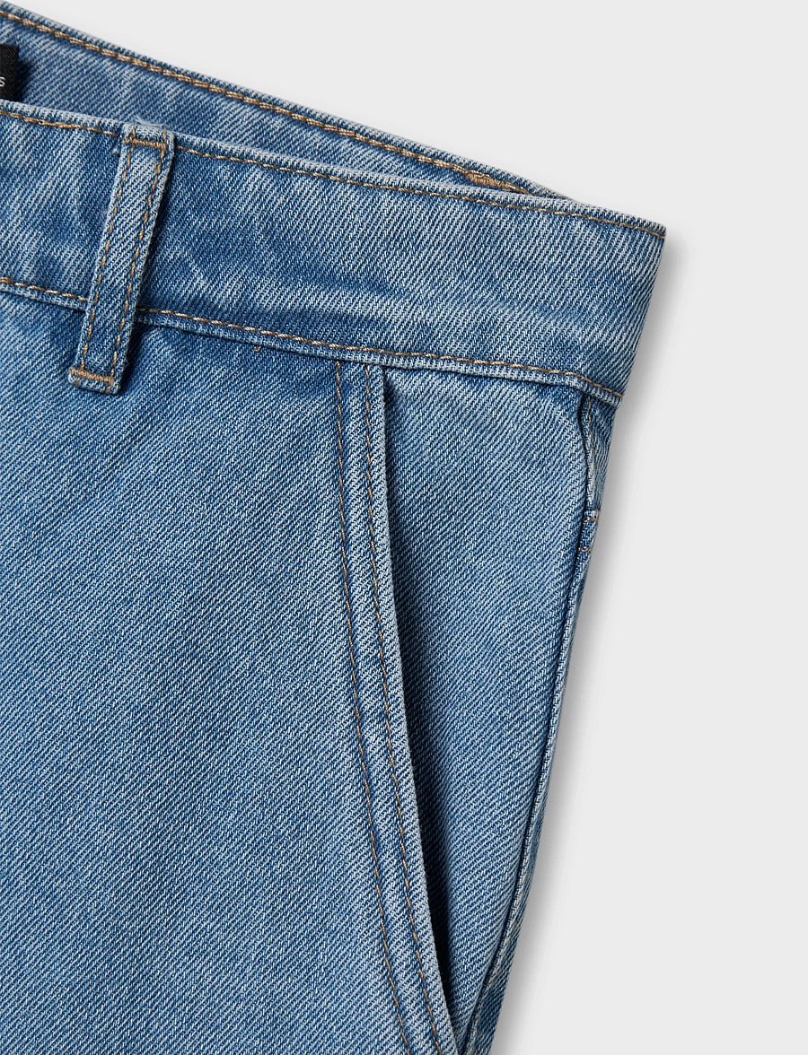 LMTD - NLMTOIZZA DNM LOOSE PANT NOOS - loose jeans - light blue denim - 3