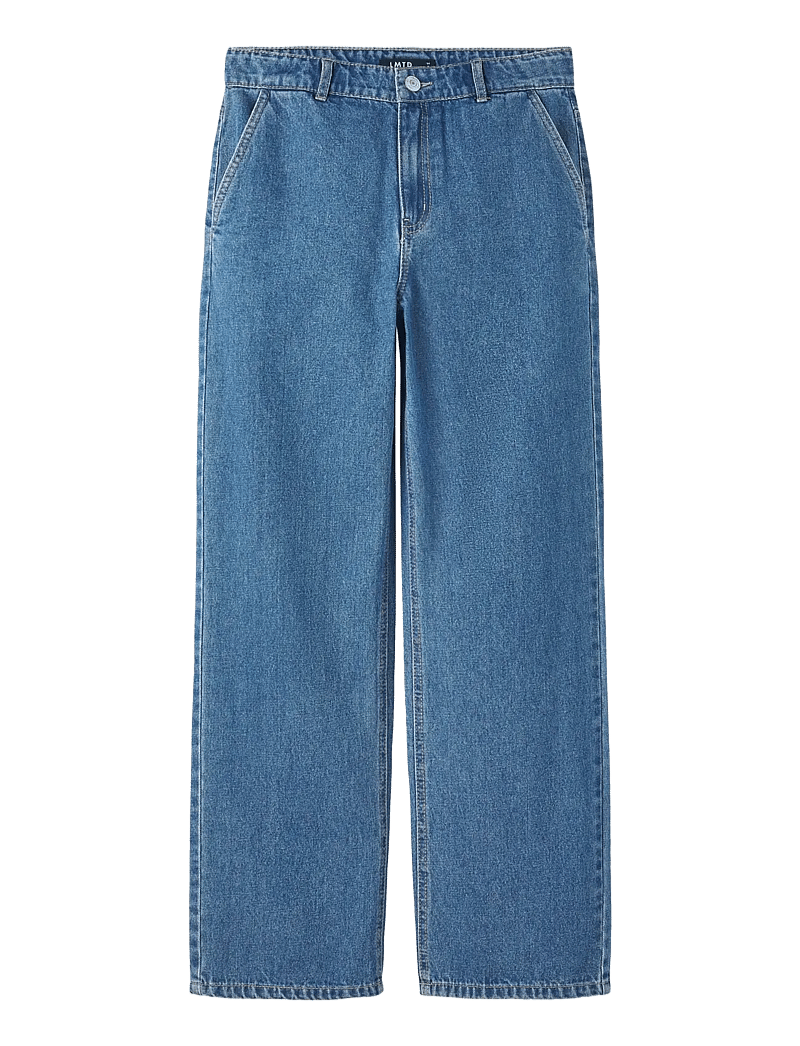 LMTD - NLMTOIZZA DNM LOOSE PANT NOOS - alt laienevad teksad - medium blue denim - 1