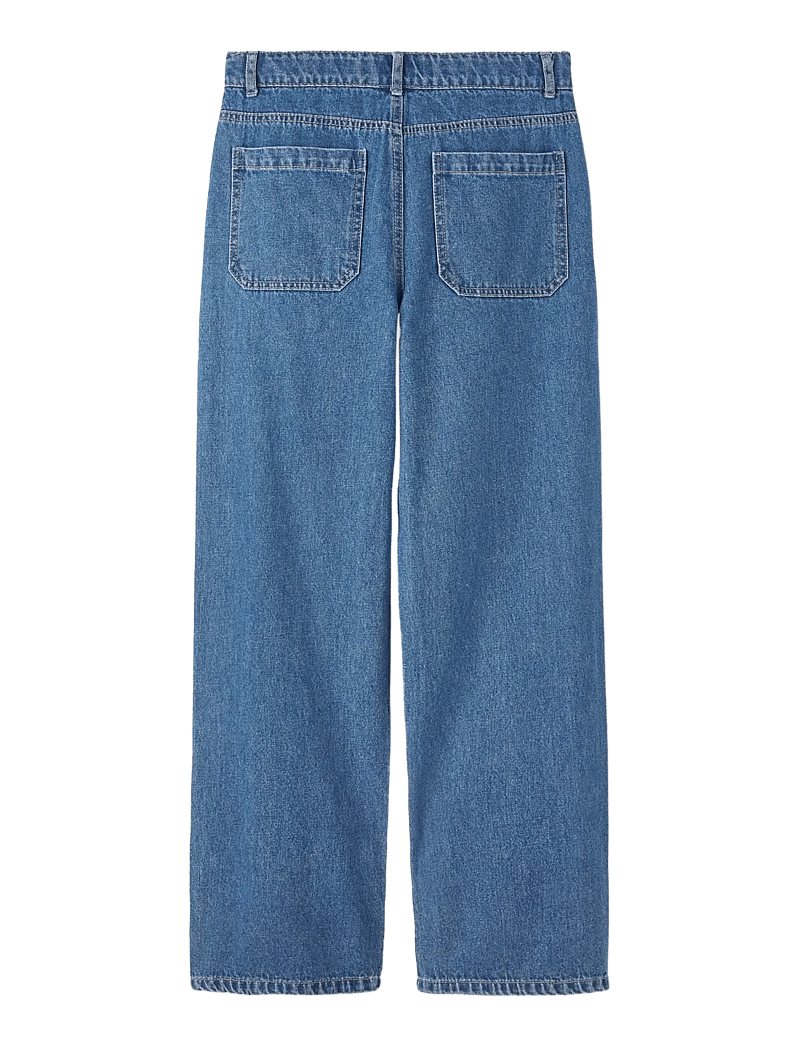 LMTD - NLMTOIZZA DNM LOOSE PANT NOOS - alt laienevad teksad - medium blue denim - 2