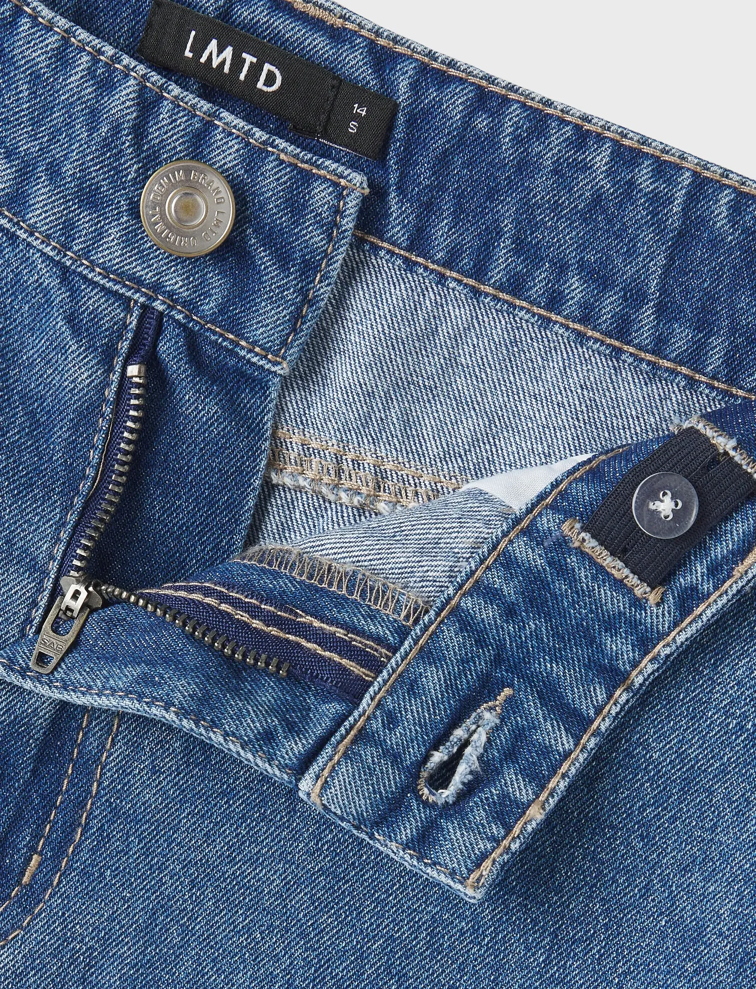 LMTD - NLMTOIZZA DNM LOOSE PANT NOOS - loose jeans - medium blue denim - 4