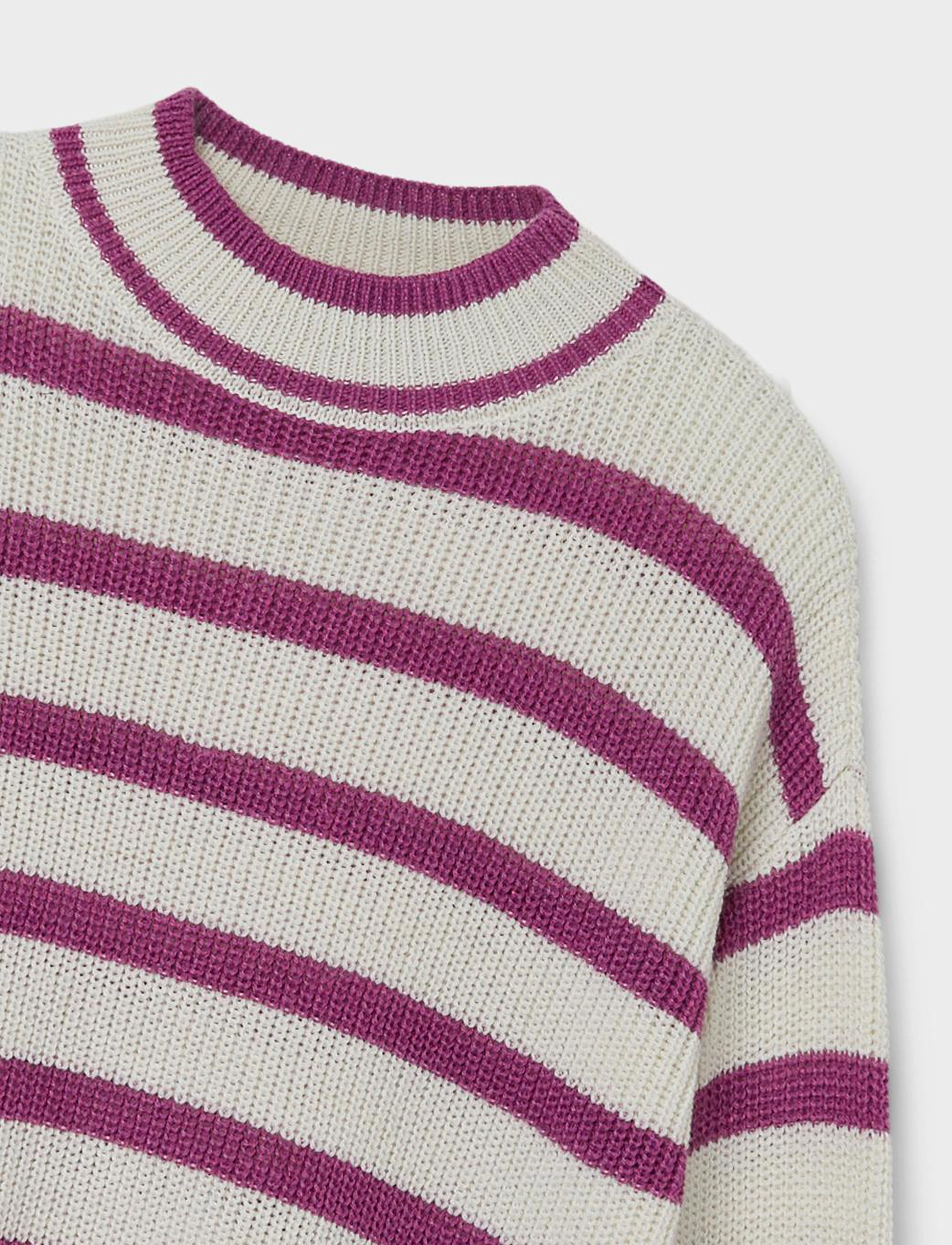 LMTD - NLFNICTE LS HIGH NECK KNIT - cattleya orchid - 2