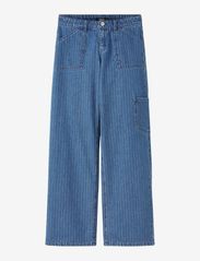 LMTD - NLFPINIZZA DNM LW WIDE CARGO PANT - cargo stila bikses - medium blue denim - 0