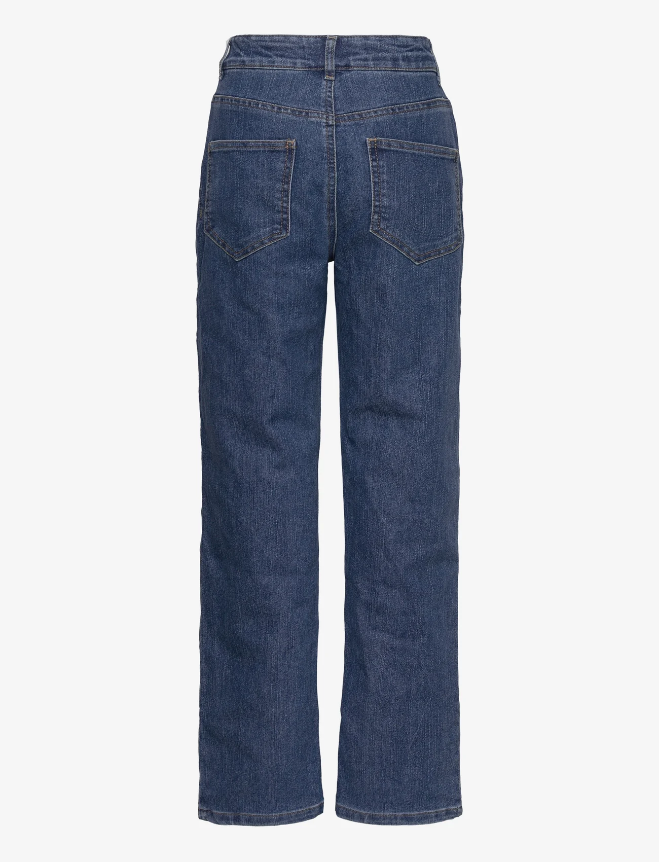 LMTD - NLMTRIS DNM DAD STRAIGHT PANT - brede jeans - medium blue denim - 1