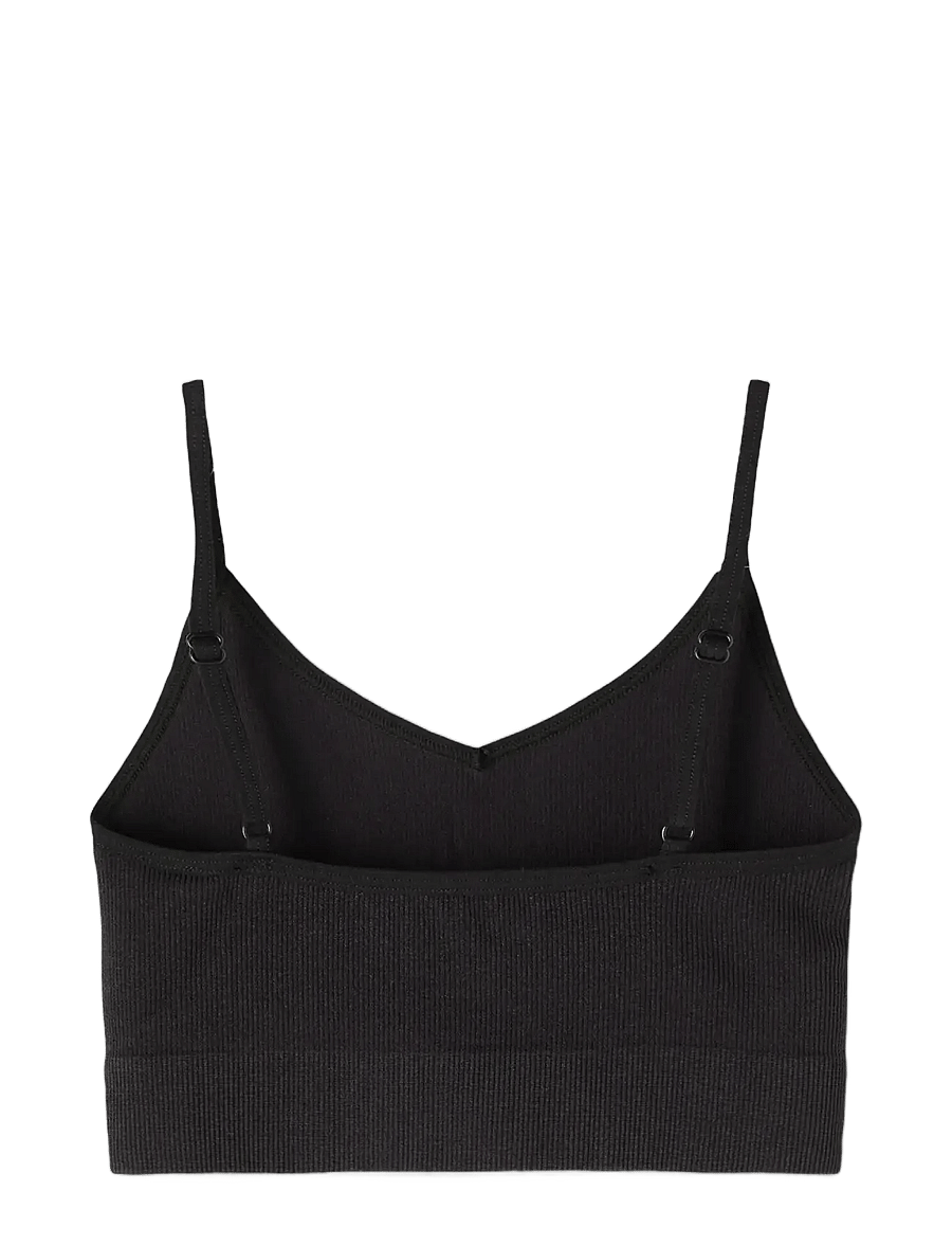 LMTD - NLFKAILEY RIB BRALETTE 2PACK NOOS - oberteile - black - 2