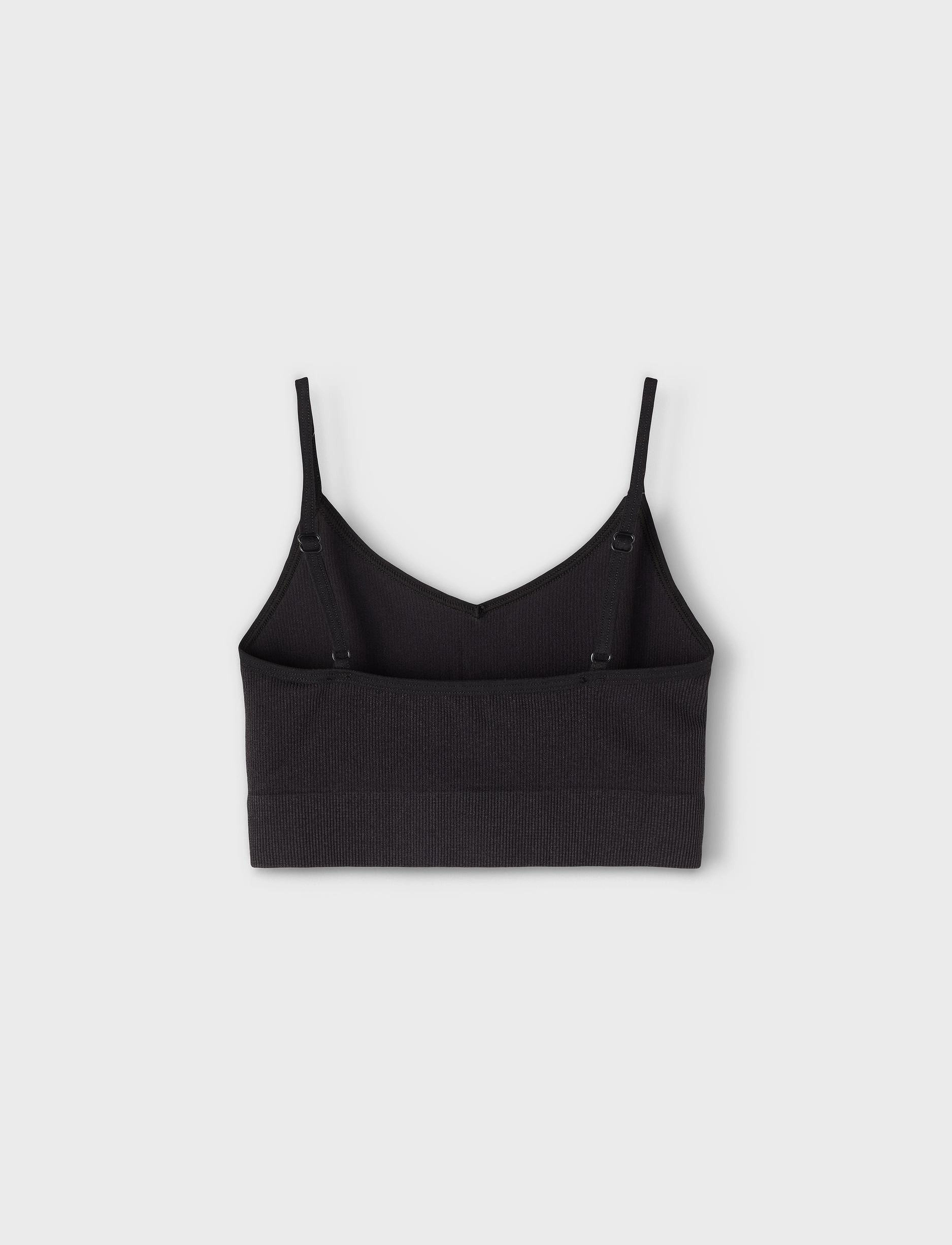LMTD - NLFKAILEY RIB BRALETTE 2PACK NOOS - oberteile - black - 3