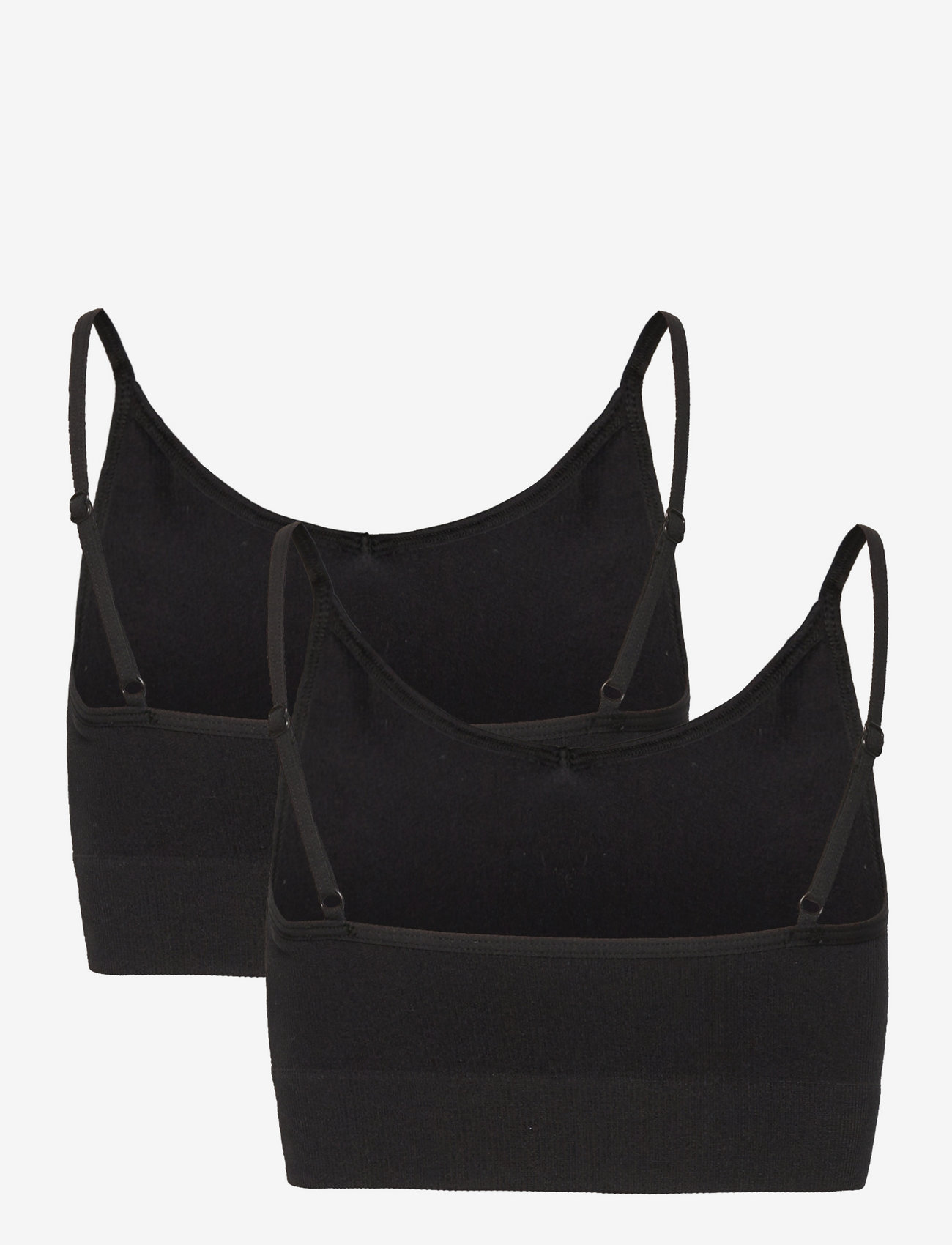 LMTD - NLFKAILEY RIB BRALETTE 2PACK NOOS - höstkläder - black - 5