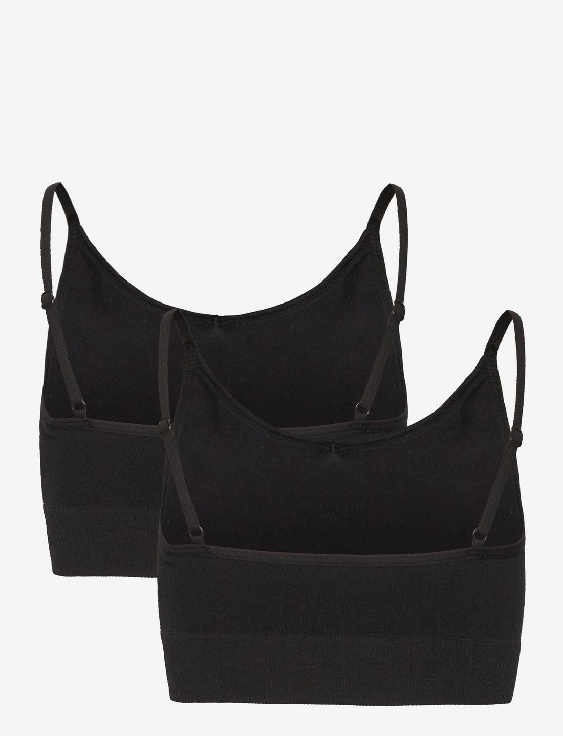 LMTD - NLFKAILEY RIB BRALETTE 2PACK NOOS - overdele - black - 5