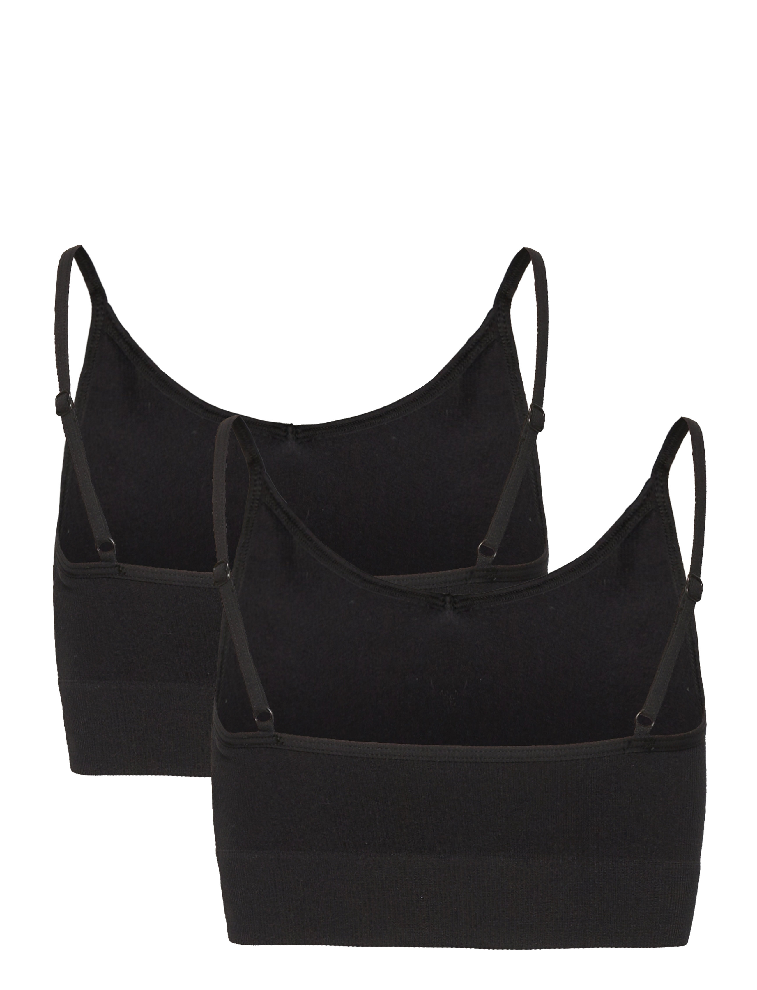 LMTD - NLFKAILEY RIB BRALETTE 2PACK NOOS - oberteile - black - 5