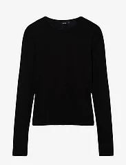 LMTD - NLFNELIZ LS SHORT TOP - long-sleeved t-shirts - black - 0