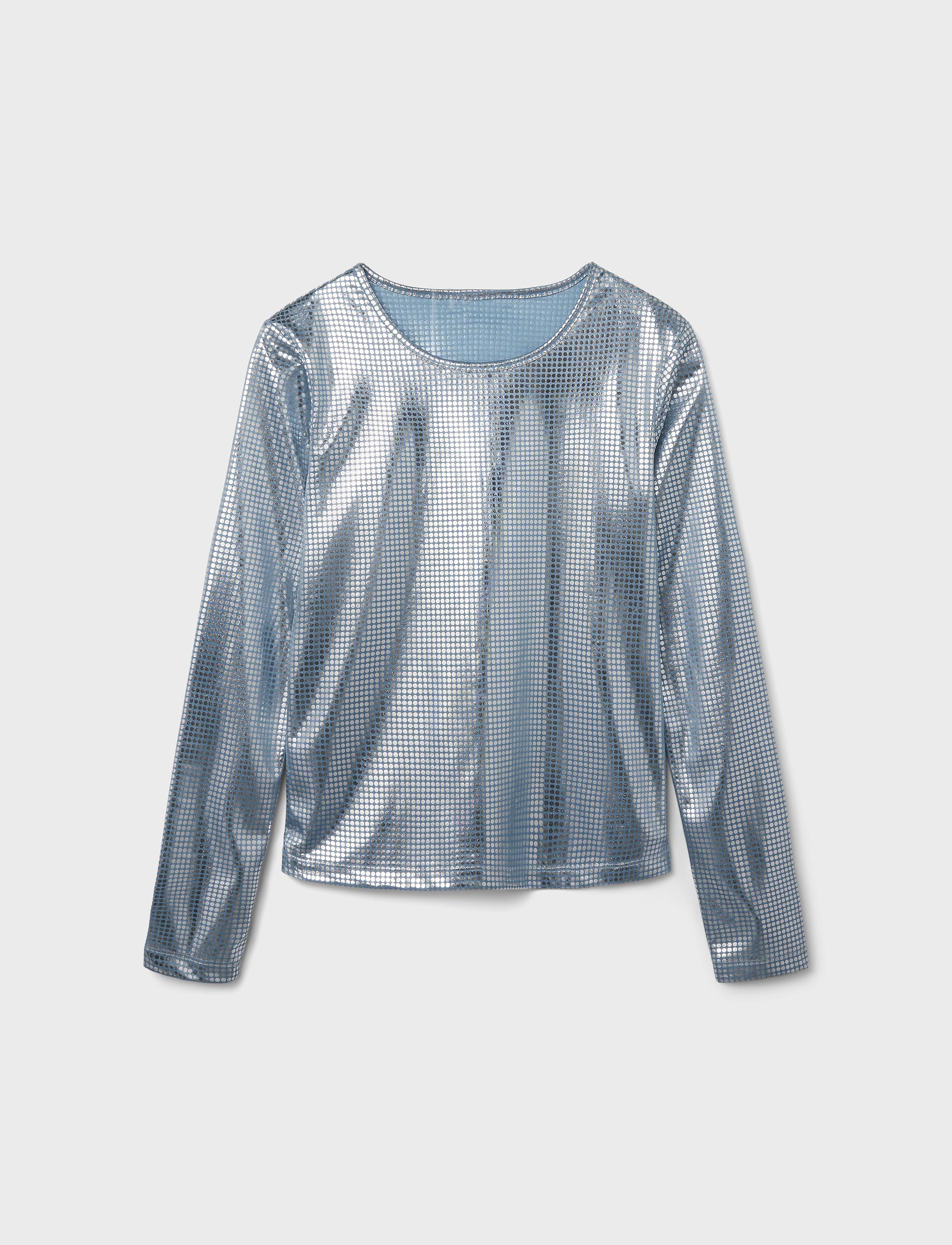 LMTD - NLFNIRROR LS CROP TOP - langärmelige - delphinium blue - 4