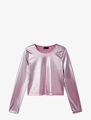 LMTD - NLFNIRROR LS CROP TOP - långärmade t-shirts - pink cosmos - 0