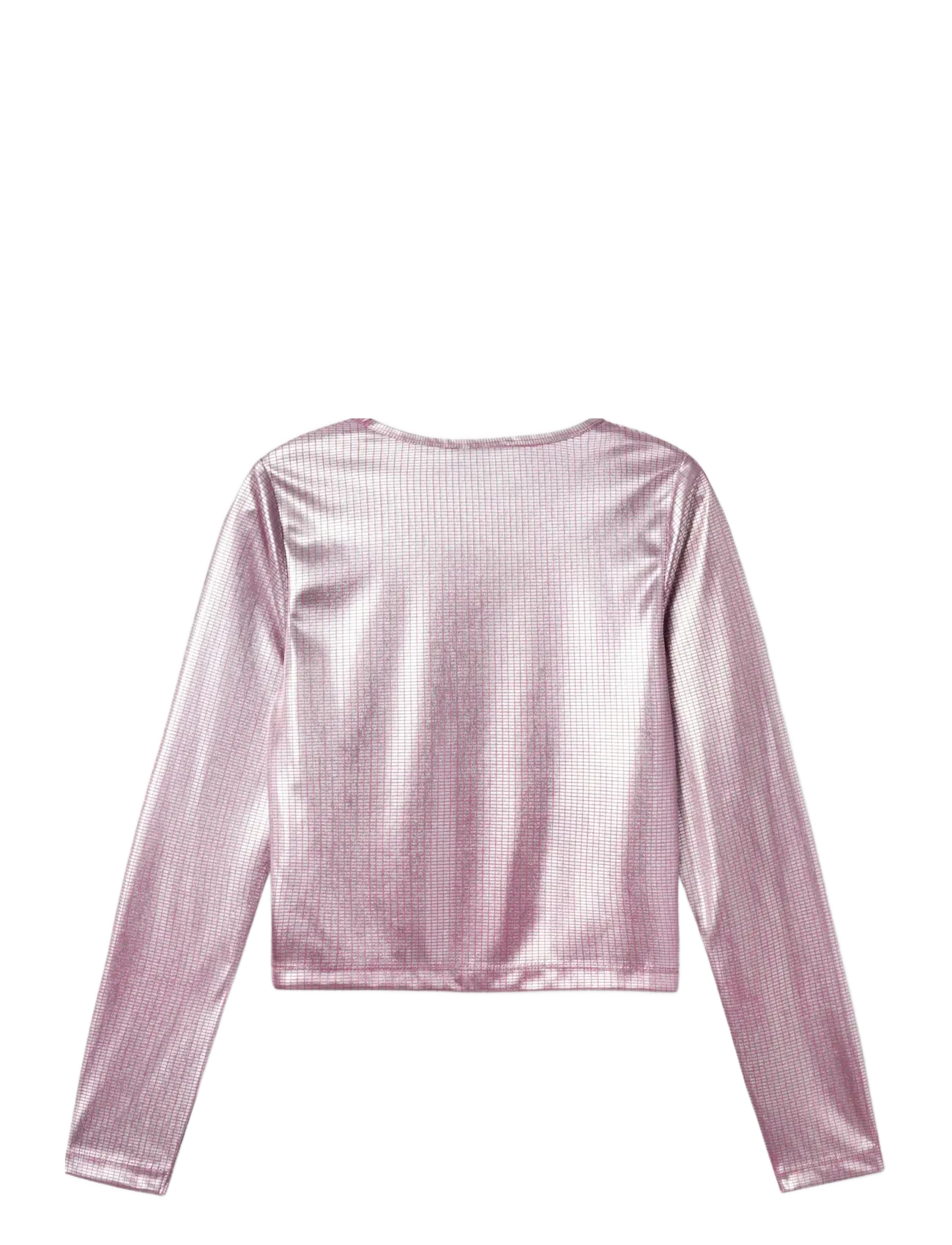 LMTD - NLFNIRROR LS CROP TOP - langærmede t-shirts - pink cosmos - 1