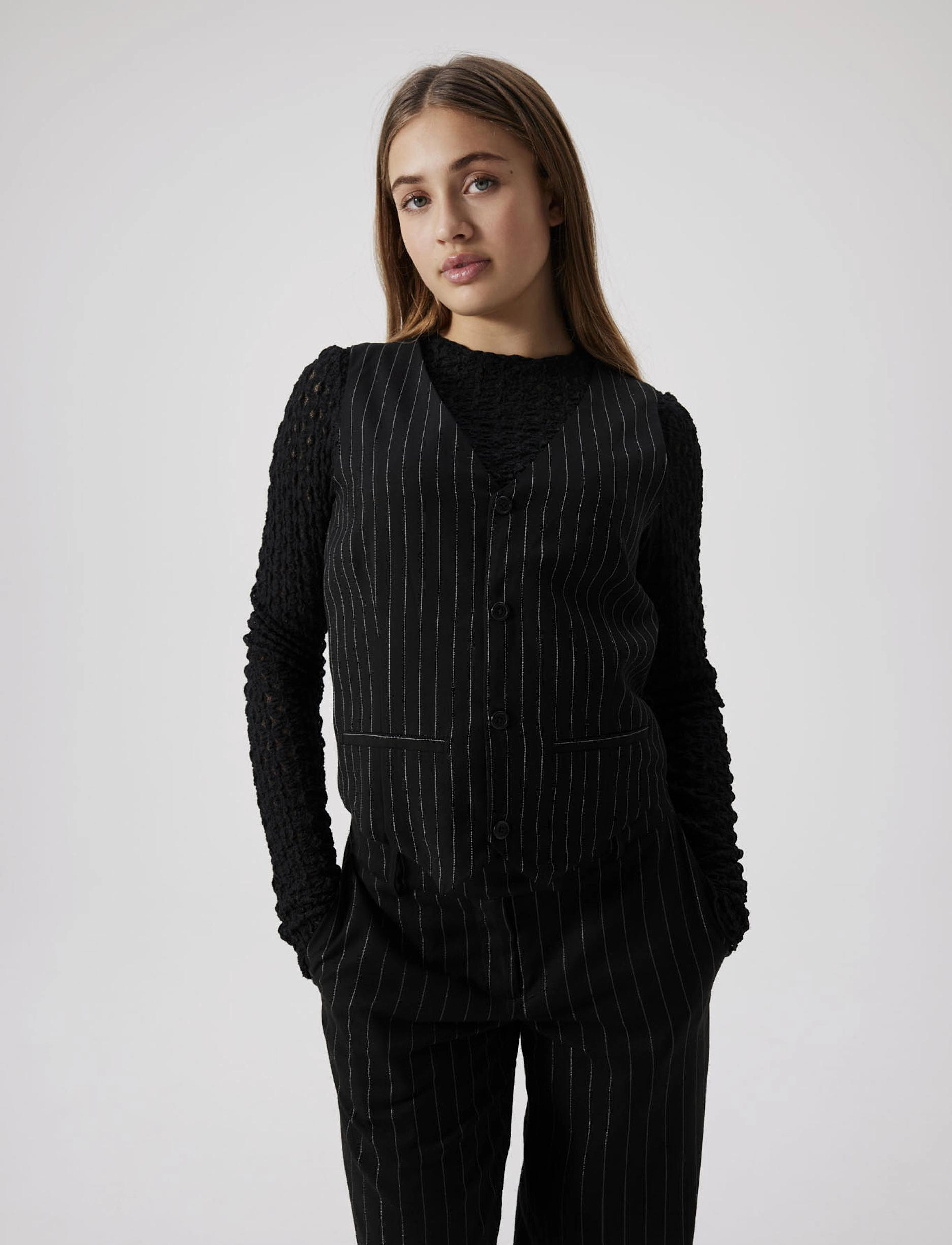 LMTD - NLFBEGINA LW WIDE PANT - black - 4