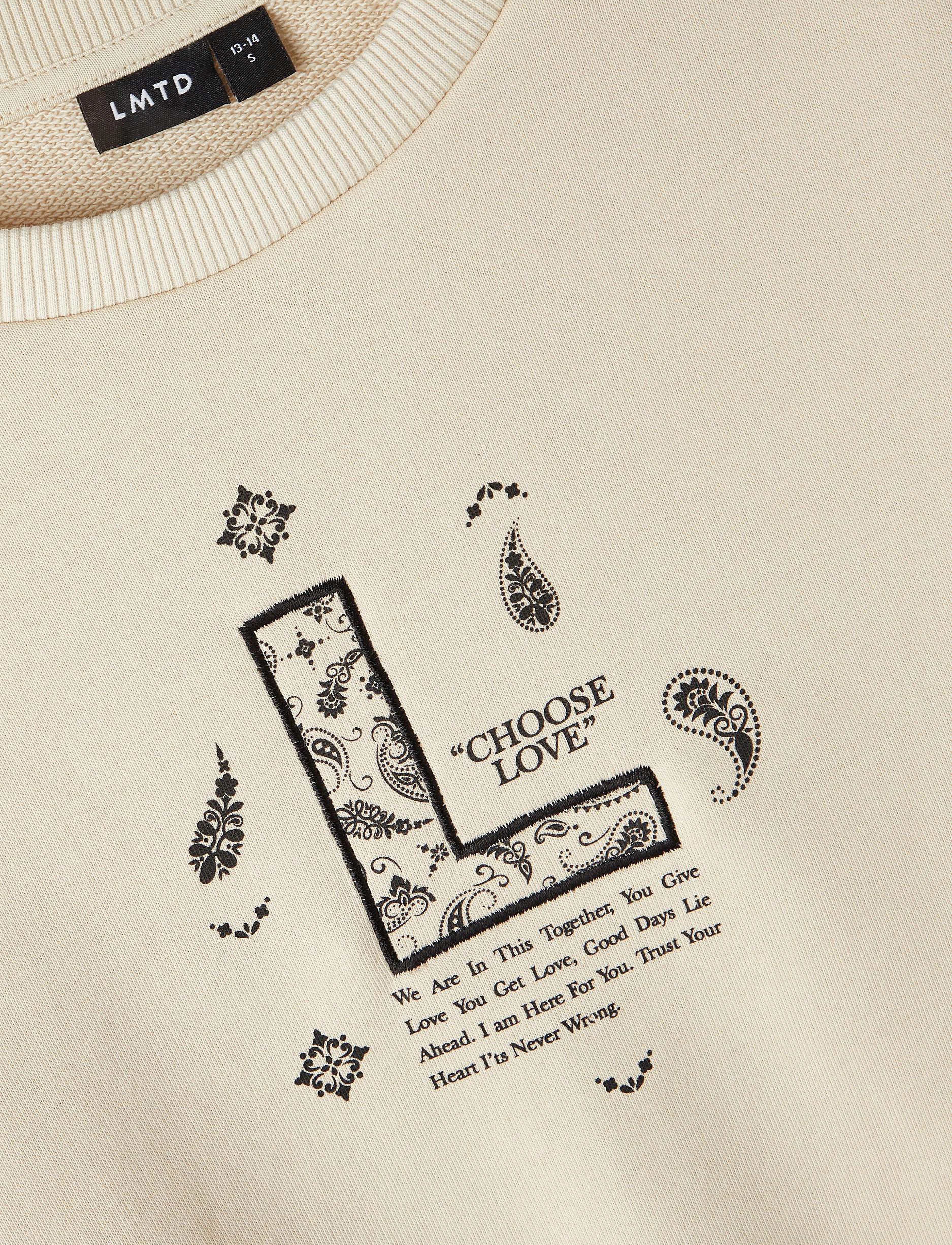 LMTD - NLFPAOPAL LS BRU SHORT SWEAT - turtledove - 2