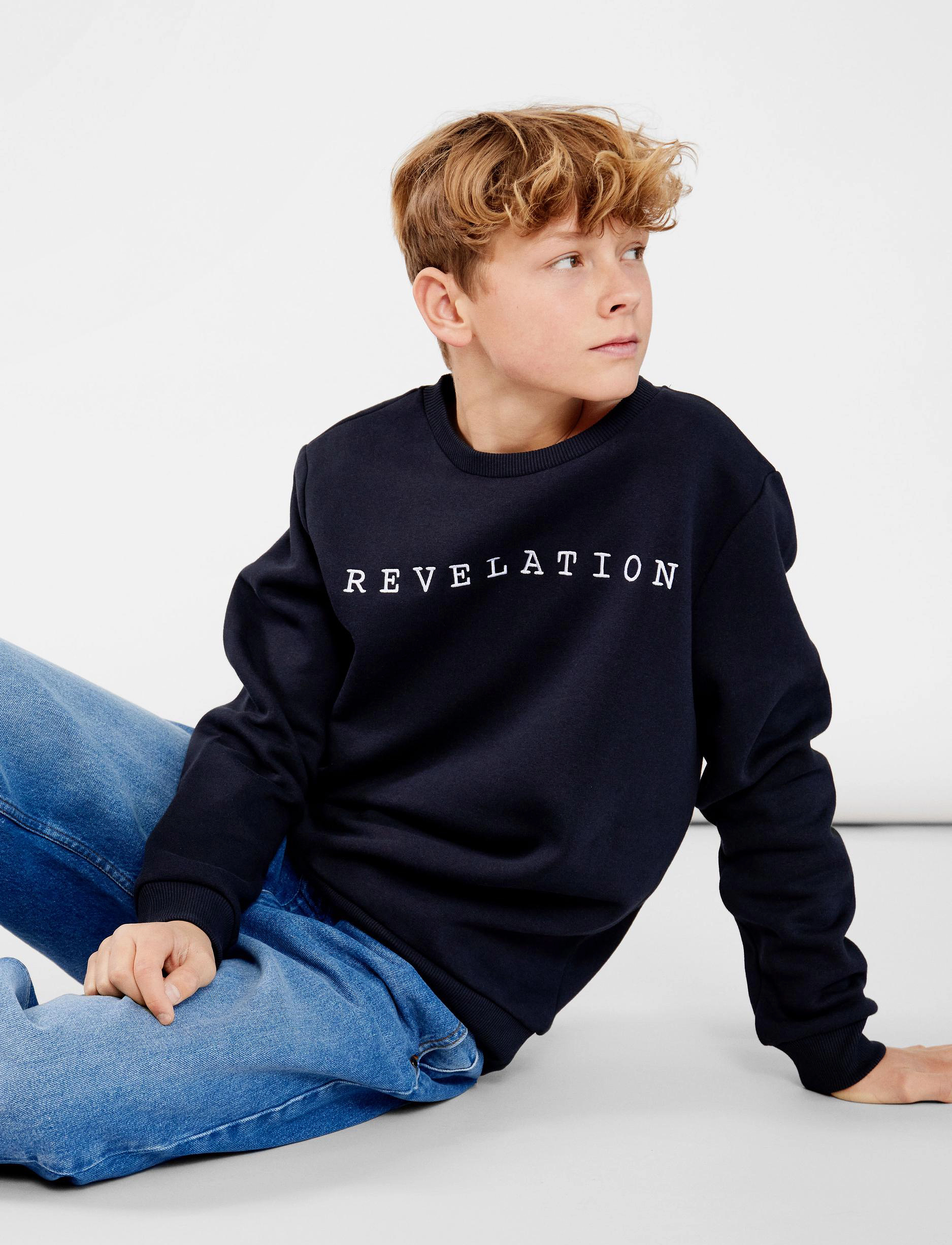 LMTD - NLMLEFT LS SWEAT - black - 2