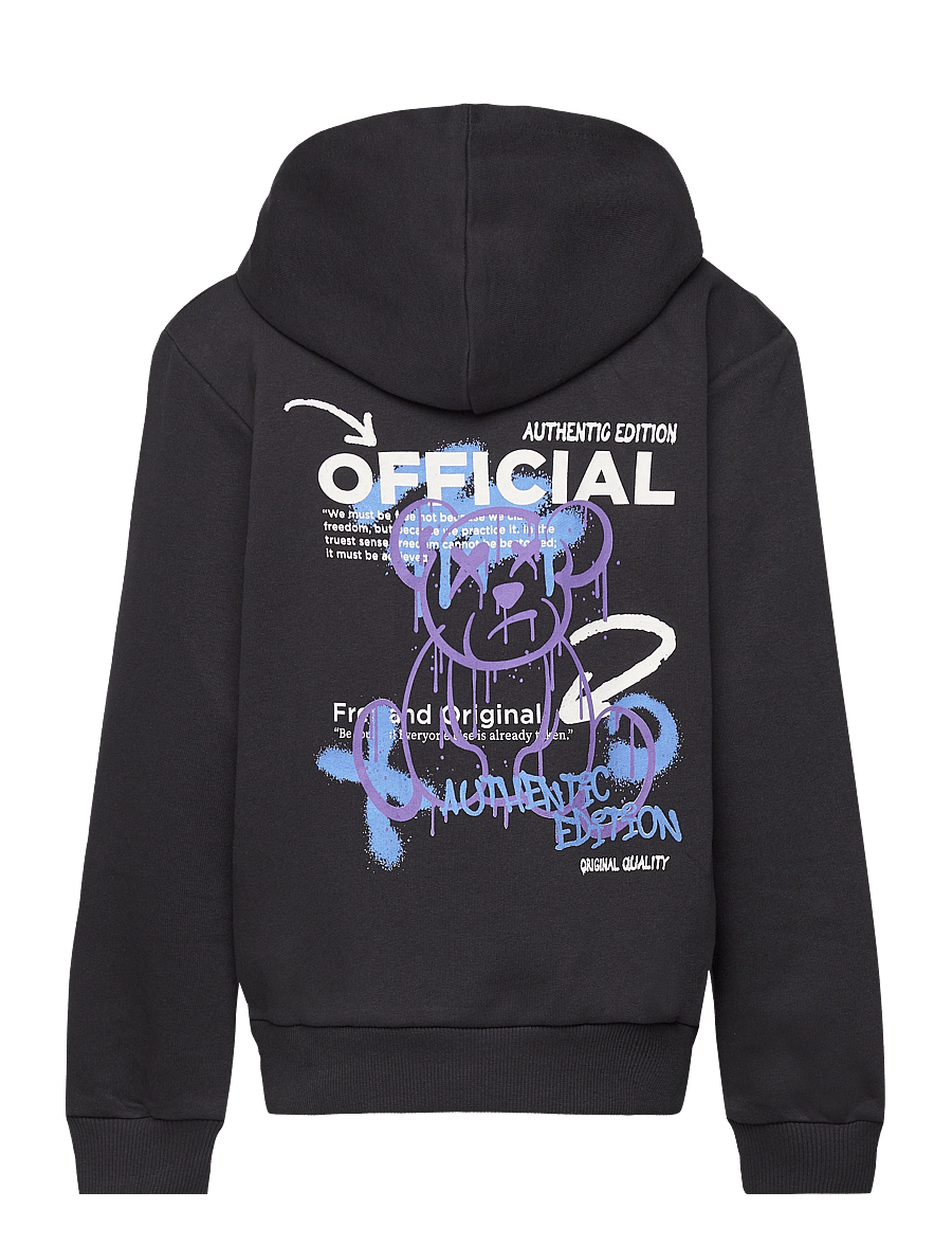 LMTD - NLMTEDDYFITTI LS SWEAT W. HOOD - black - 1