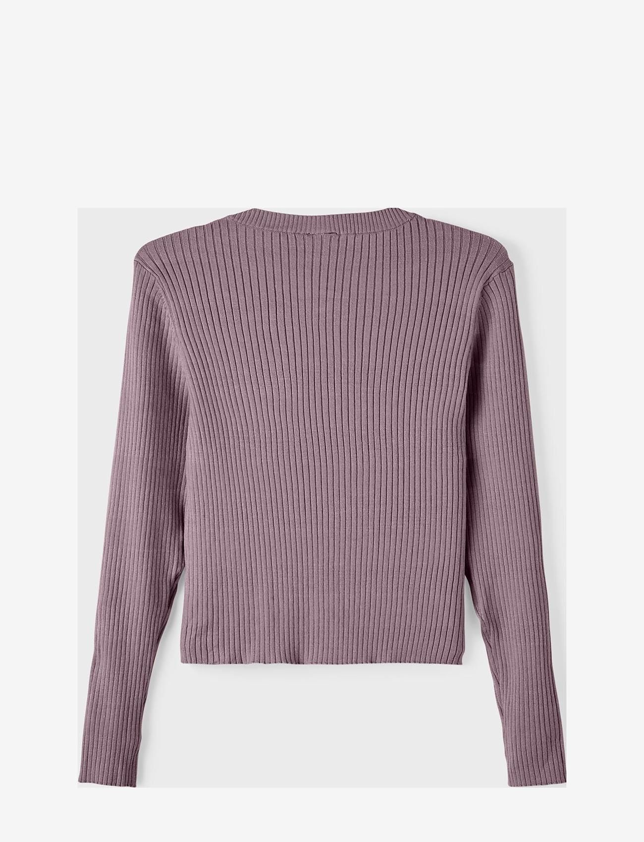 LMTD - NLFFULLA LS SHORT KNIT - elderberry - 1