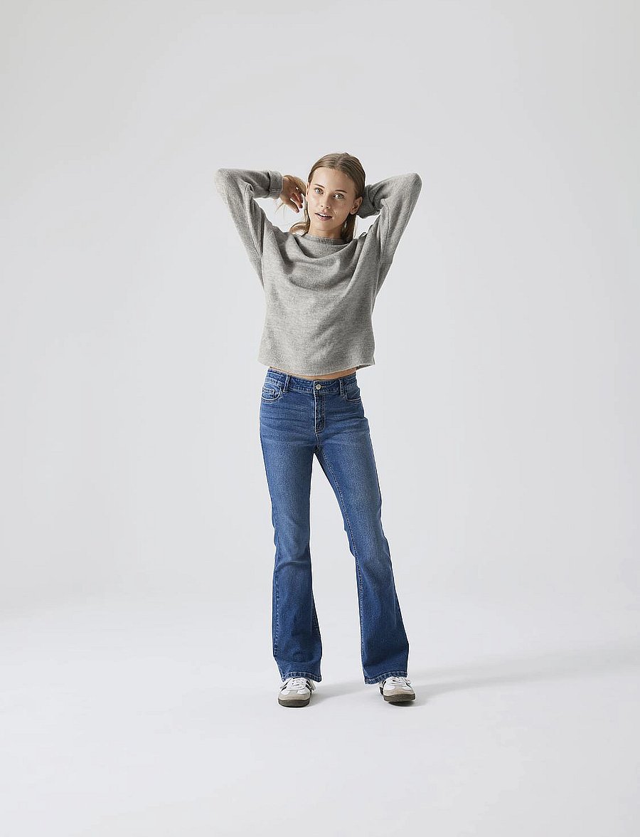 LMTD - NLFTARIANNE DNM NW BOOTCUT PANT NOOS - bootcut jeans - light blue denim - 0