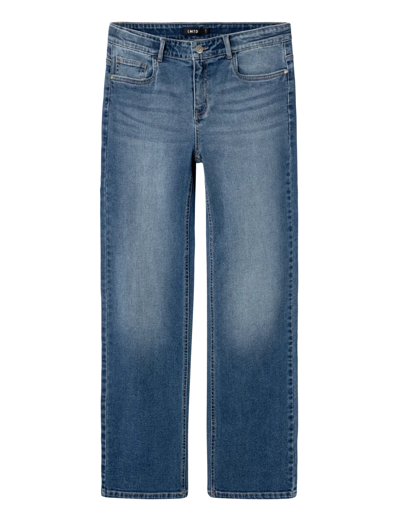 LMTD NLFTARIANNES DNM LW STRAIGHT PANT NOOS - Jeans - DARK BLUE DENIM / blue