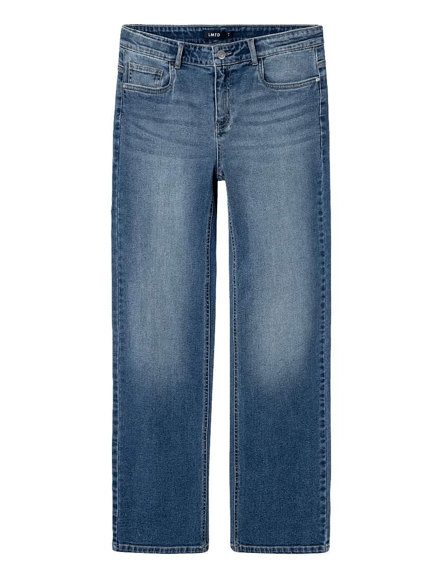 LMTD - NLFTARIANNES DNM LW STRAIGHT PANT NOOS - regular jeans - dark blue denim - 1